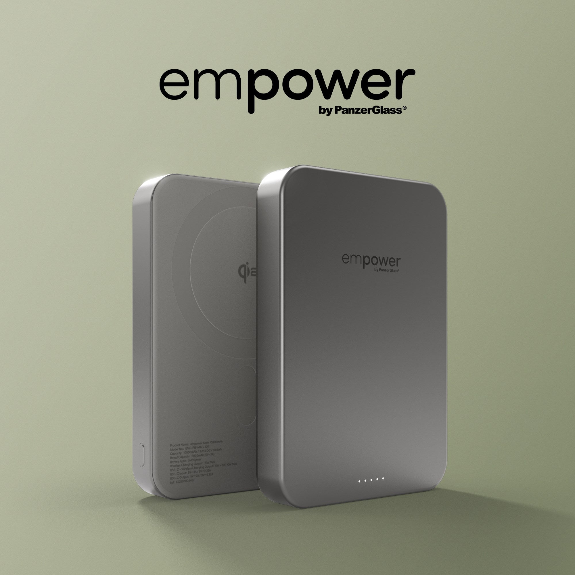 empower™ by PanzerGlass® empower™ Bank | 10000mAh | Titanium