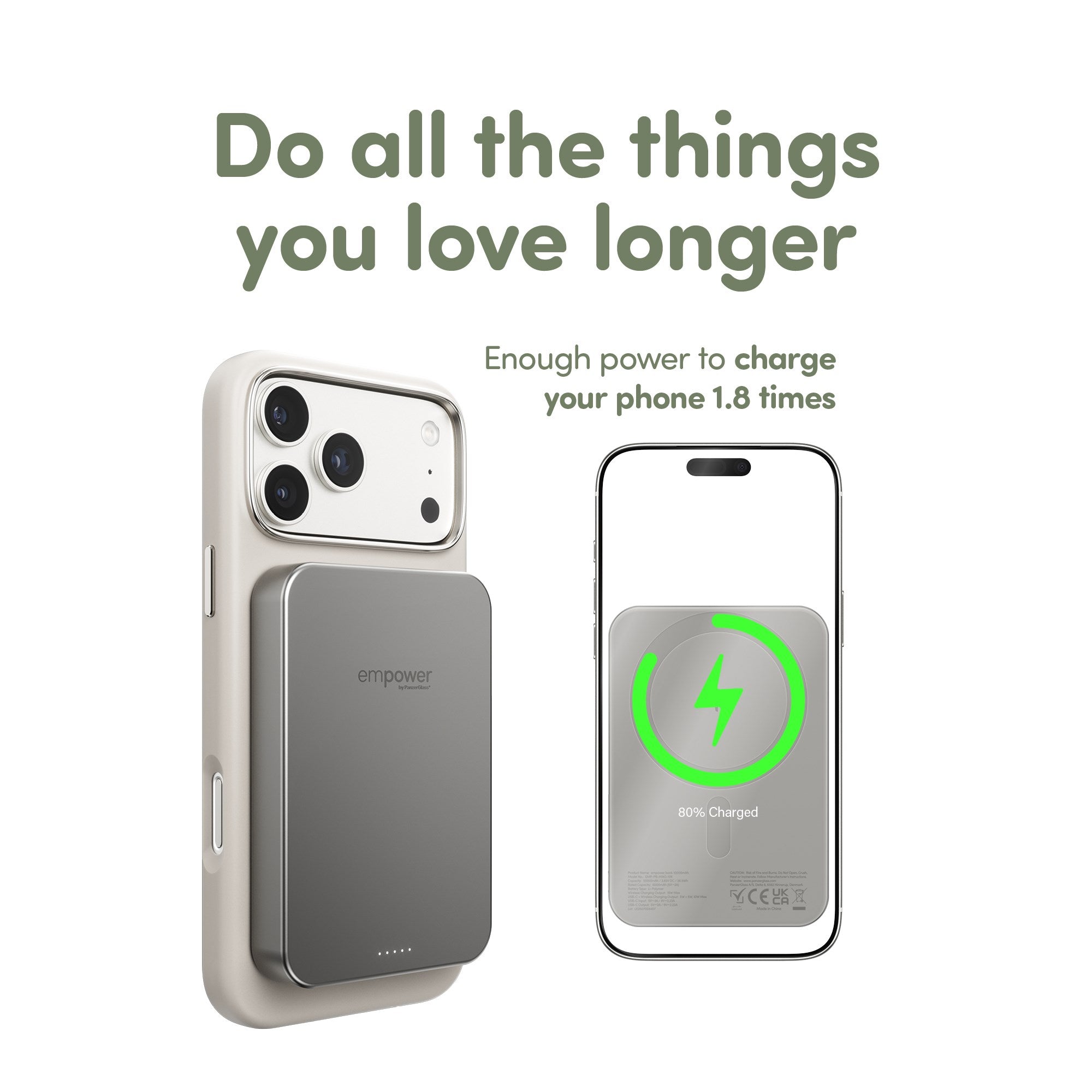 empower™ by PanzerGlass® empower™ Bank | 10000mAh | Titanium