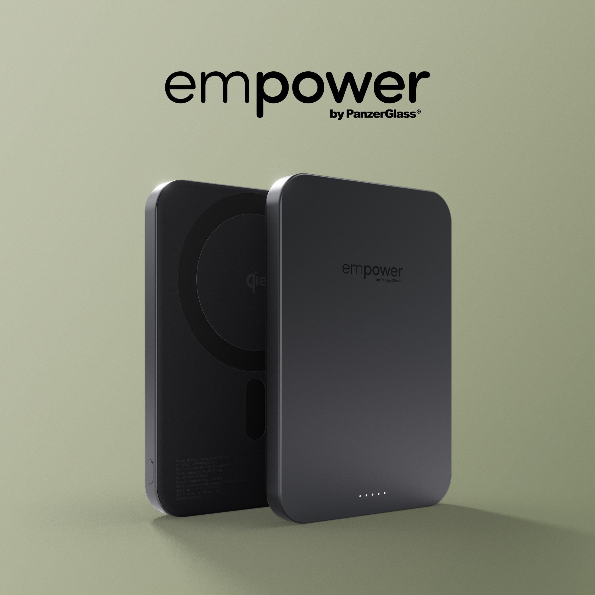 empower™ by PanzerGlass® empower™ Bank | 5000mAh | Space Black