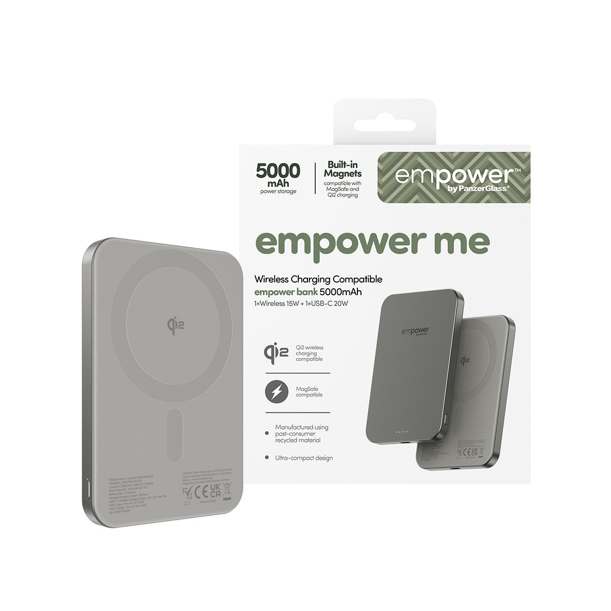 pom gear power bank 5000mah empower™ by PanzerGlass® empower™ Bank | 5000mAh
