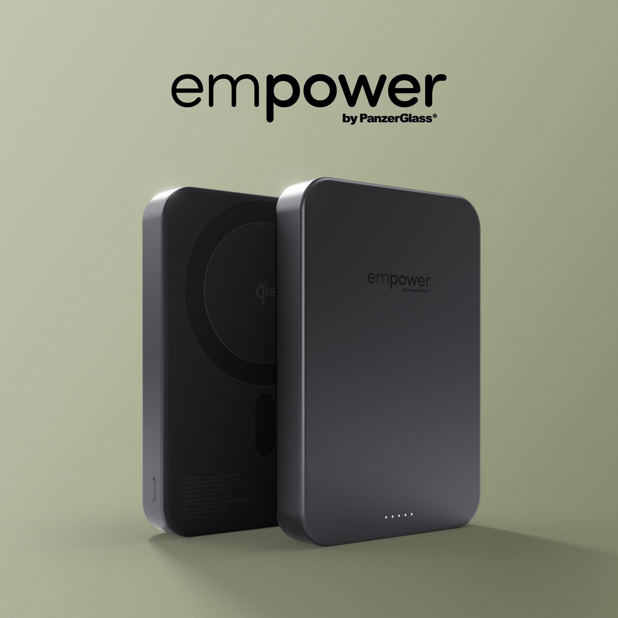 empower™ by PanzerGlass® empower™ Bank | 10000mAh | Space Black