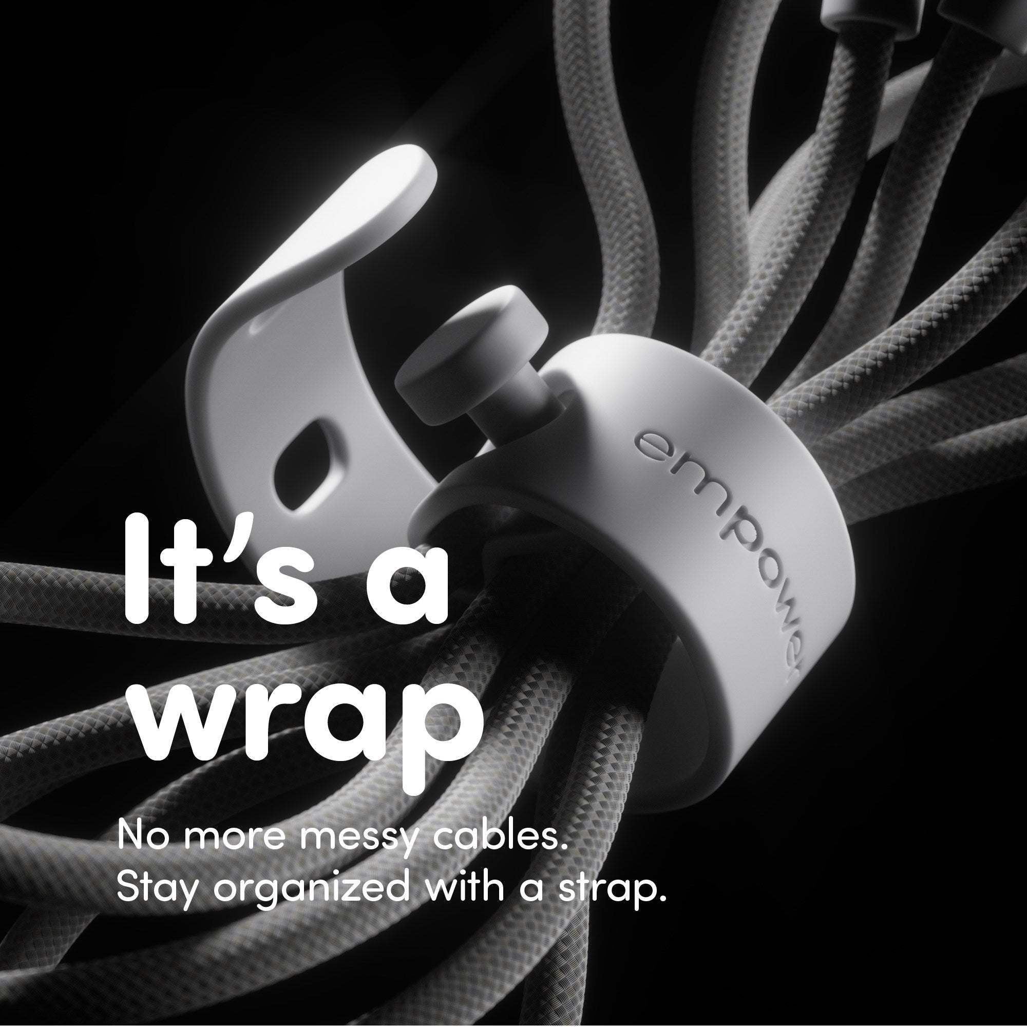 empower™ by PanzerGlass® Racing 60W USB-C to USB-C Cable | USB 2.0 | 2M | Space Black