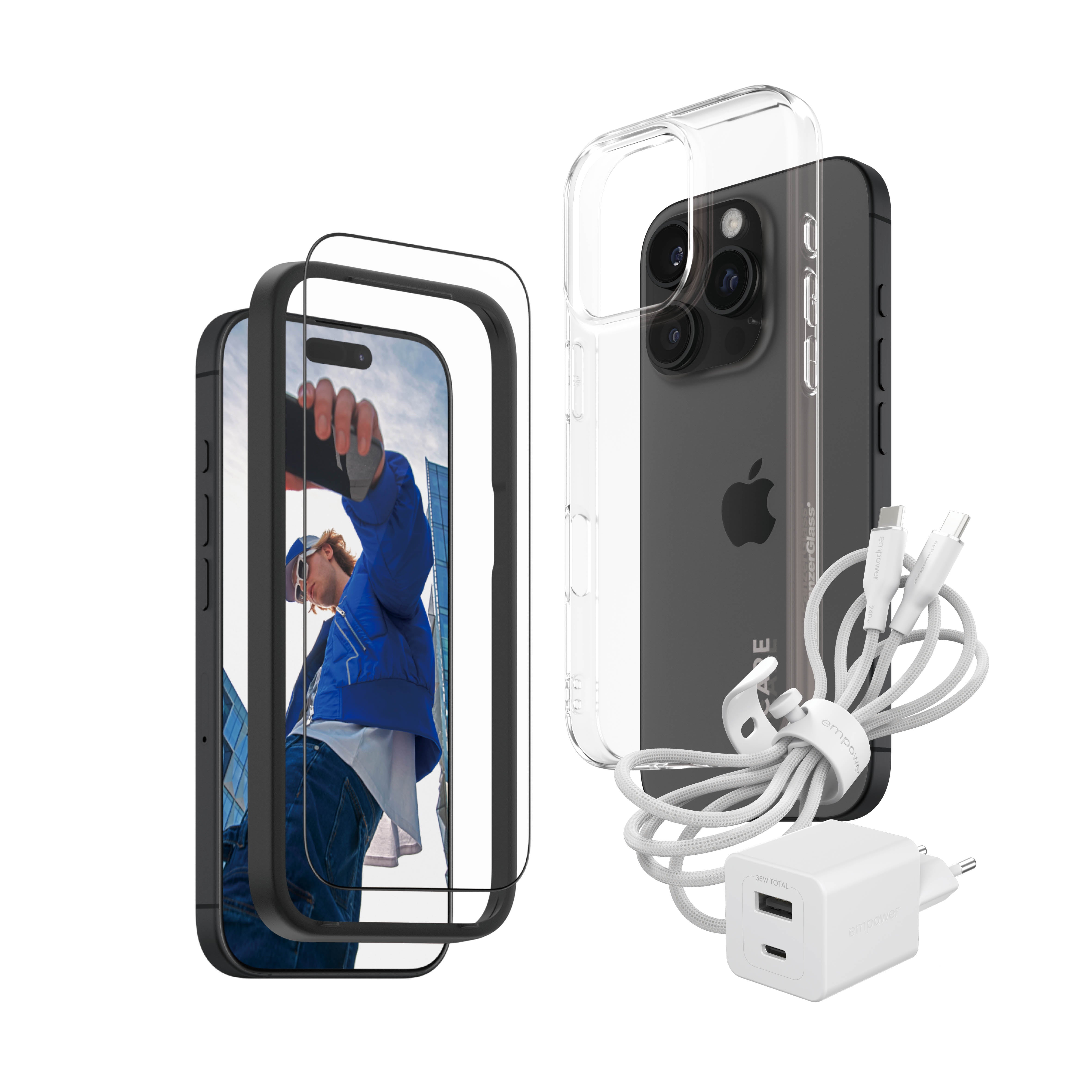 PanzerGlass® Essential Bundle iPhone 16 pro