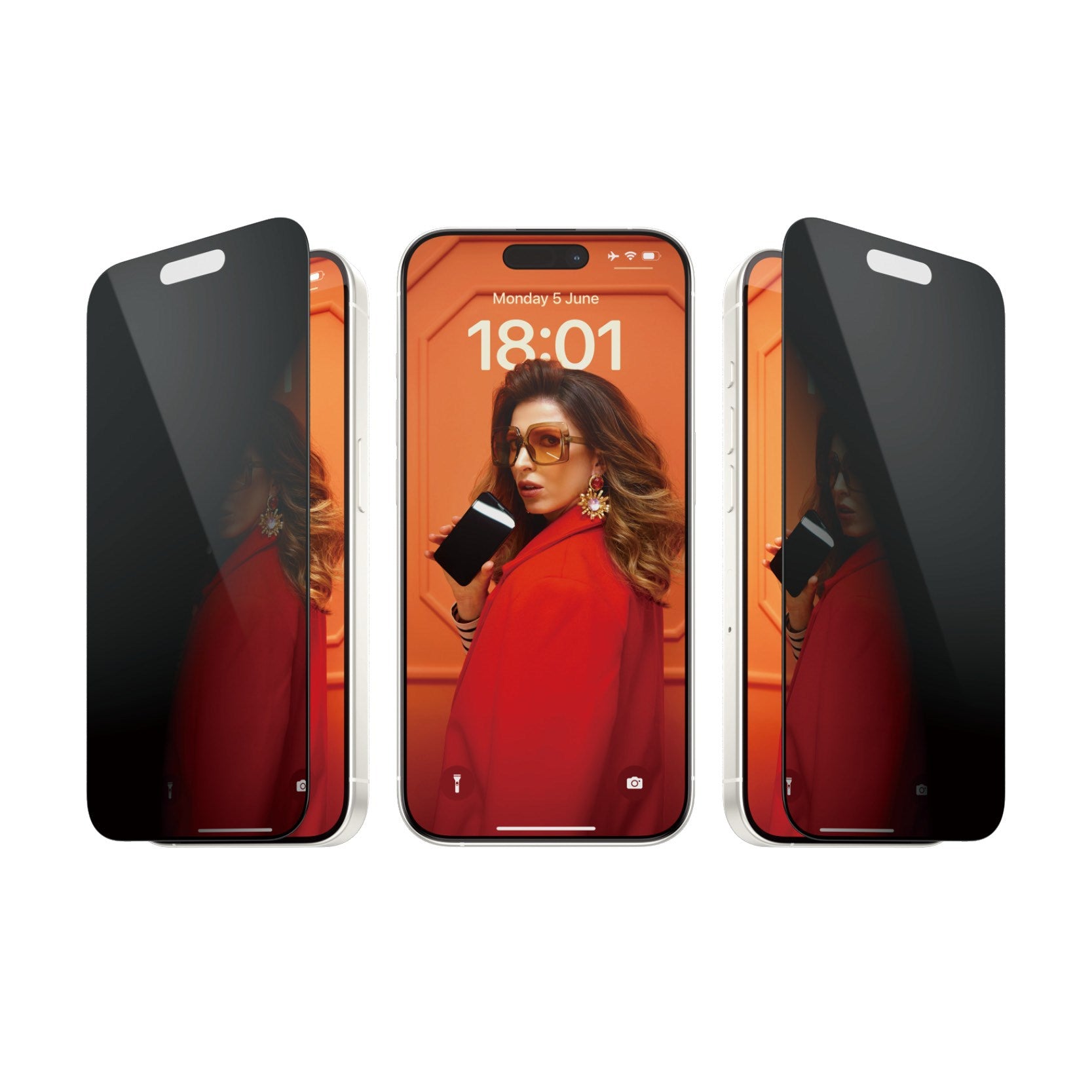 PanzerGlass® Privacy Screen Protector iPhone 15 Pro | Ultra-Wide Fit w. EasyAligner