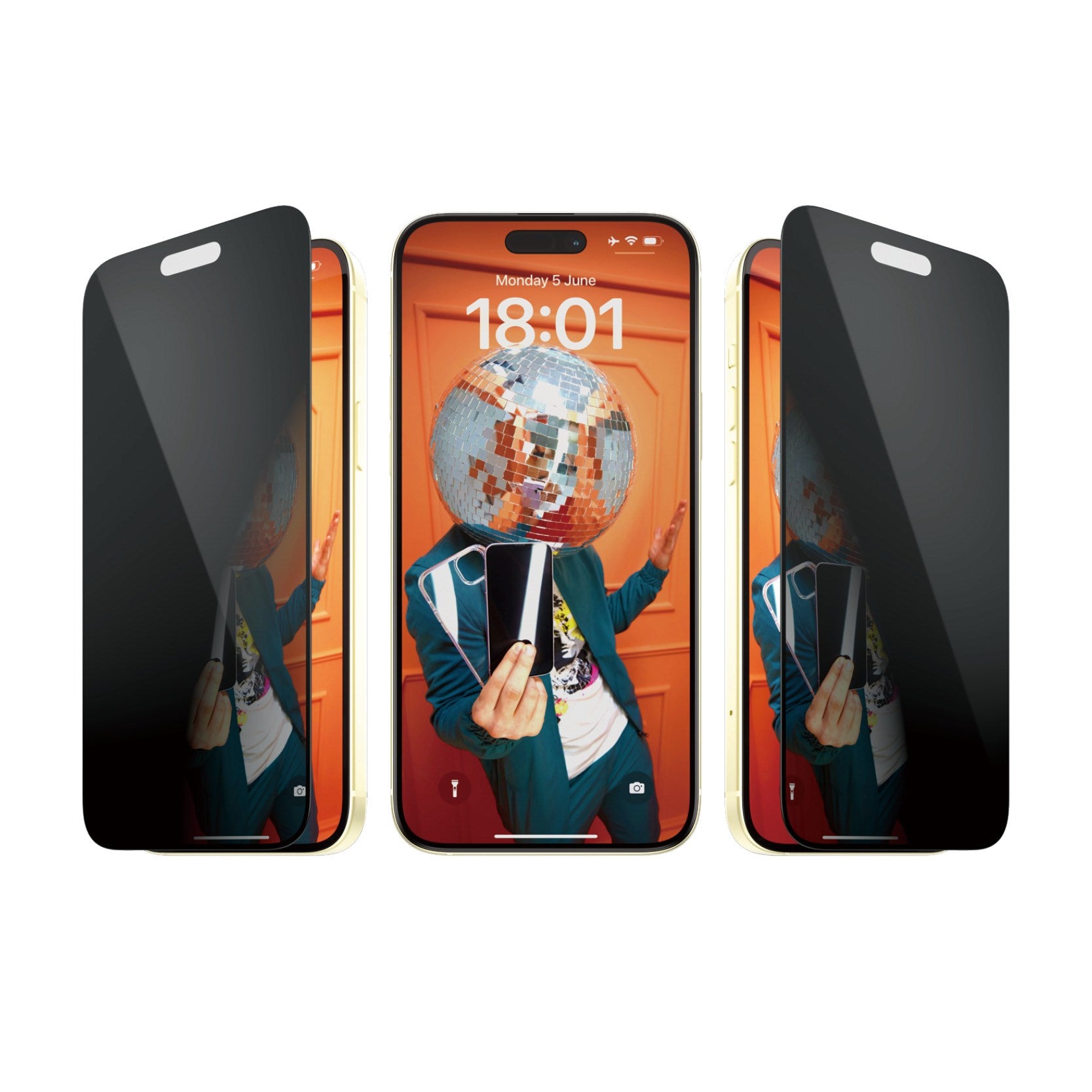 PanzerGlass® Privacy Screen Protector iPhone 15 Plus | Ultra-Wide Fit w. EasyAligner