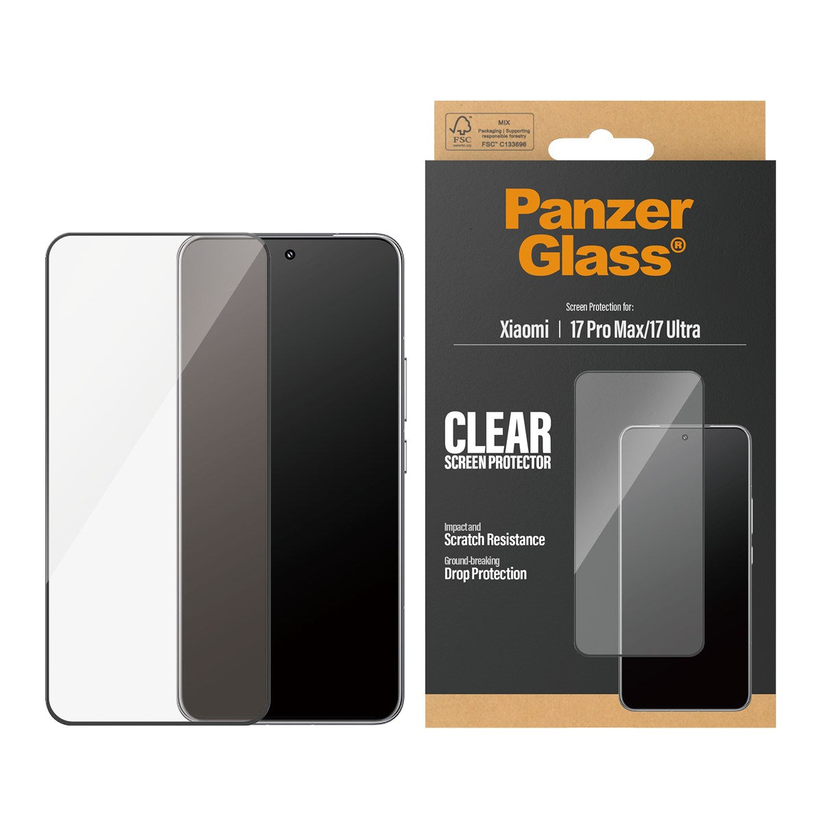 PanzerGlass® Screen Protector Xiaomi 17 Pro Max | 17 Ultra | Ultra-Wide Fit