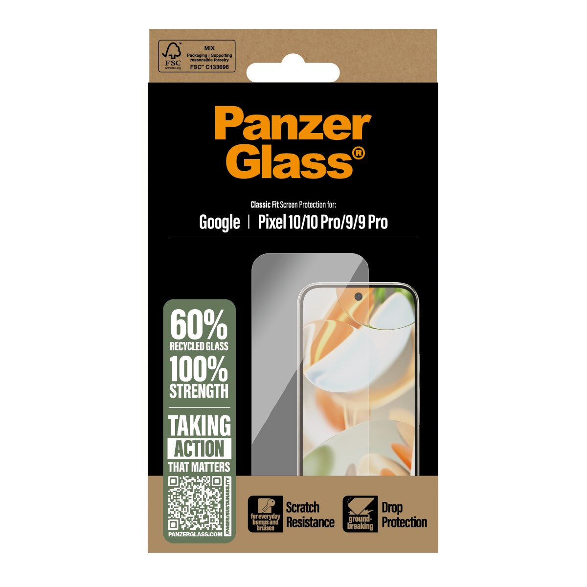 PanzerGlass® Screen Protector Google Pixel 10 | 10 Pro 5G | 9 5G | 9 Pro 5G | Classic Fit