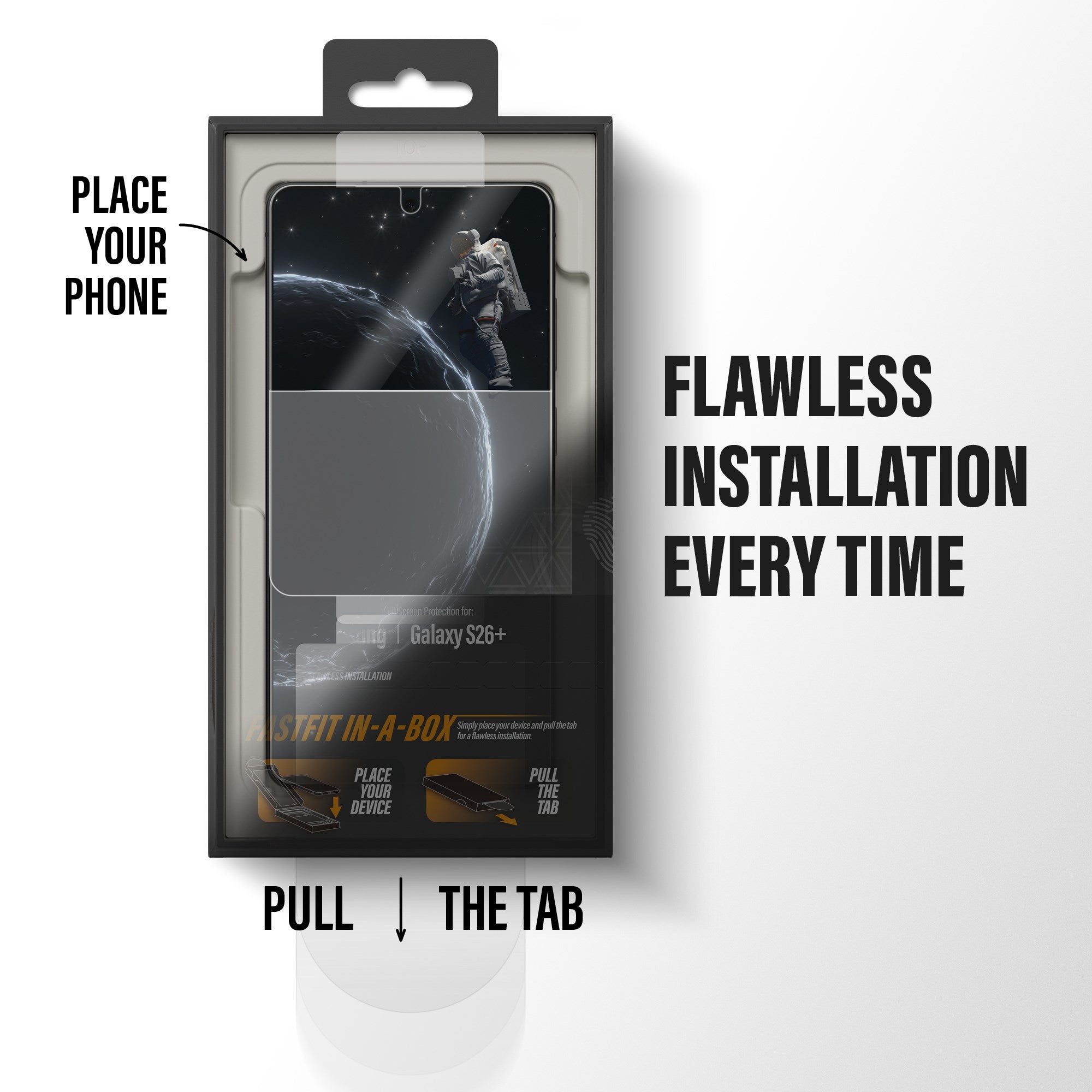 PanzerGlass® Ceramic Screen Protector Samsung Galaxy S26+ | Ultra-Wide Fit w. FASTFIT IN-A-BOX