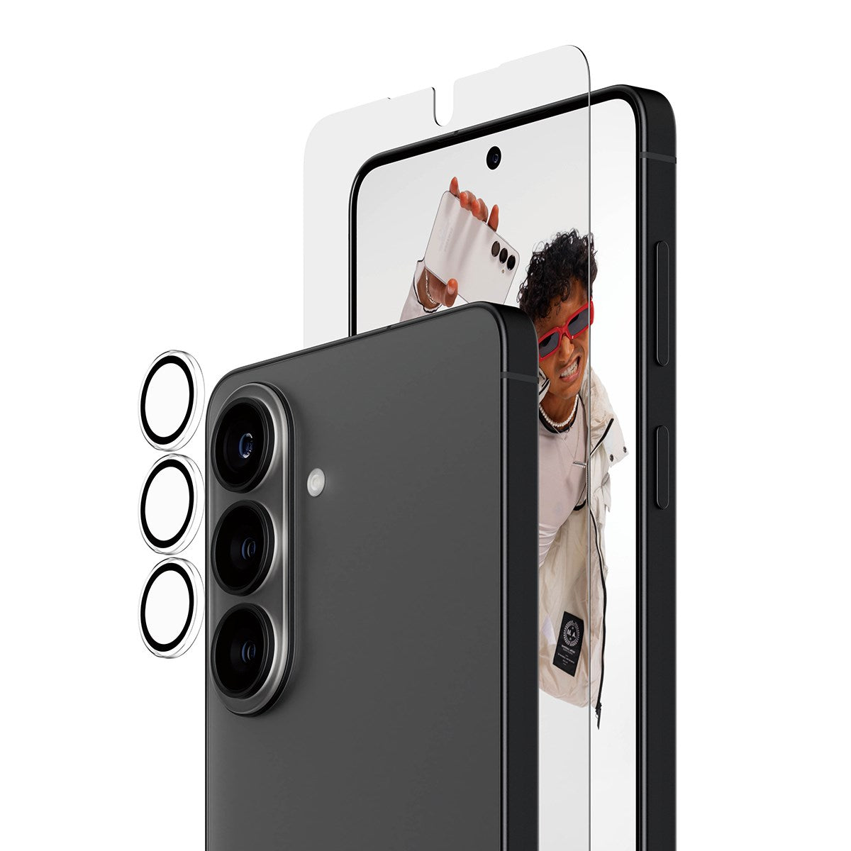 PanzerGlass® Hoops® 2-in-1 Bundle Samsung Galaxy S26+ | Ultra-Wide Fit