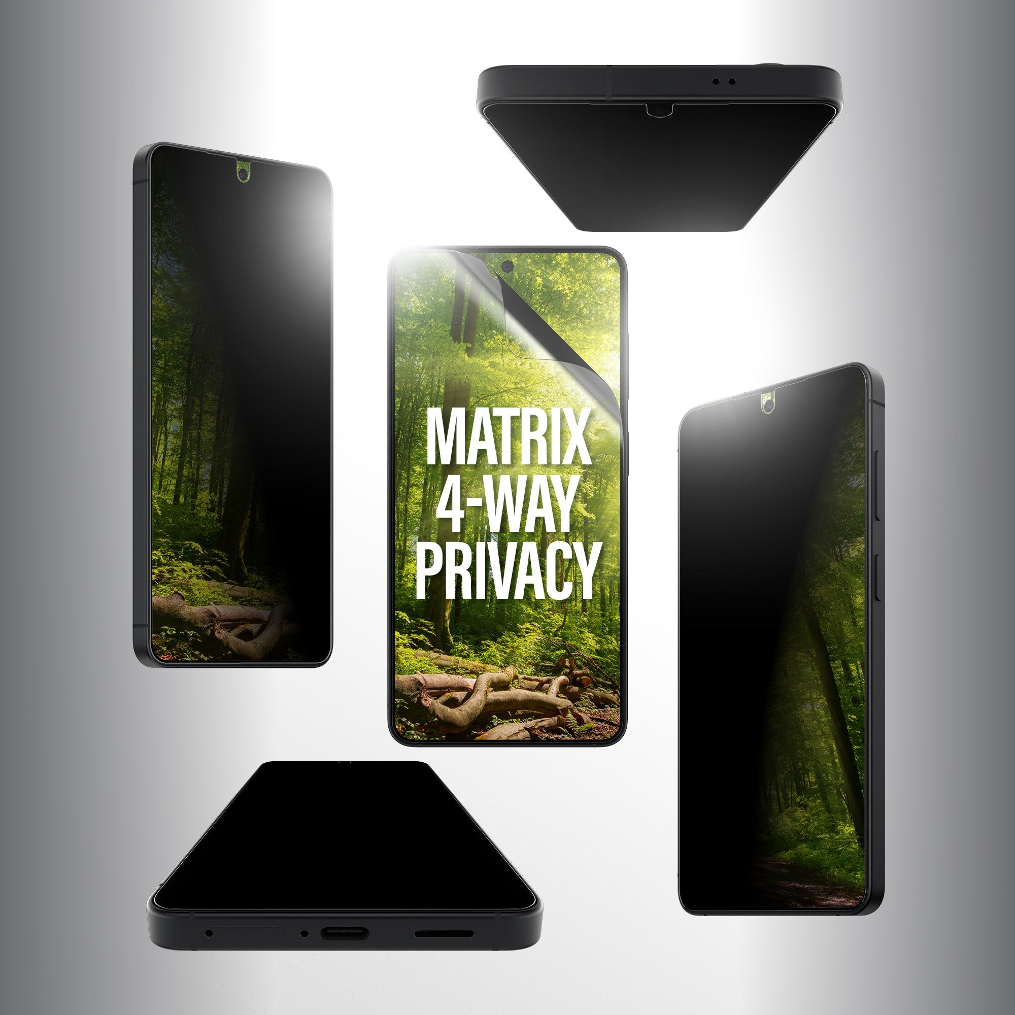 PanzerGlass® ECO MATRIX 4-Way Privacy Screen Protector Samsung Galaxy S26+ | Ultra-Wide Fit