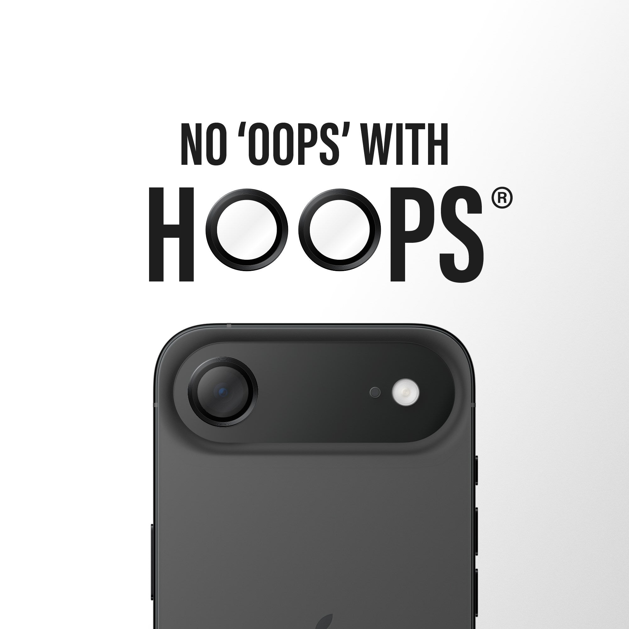 PanzerGlass® Hoops® Camera Lens Protector Black iPhone Air