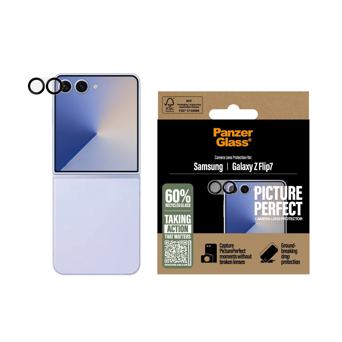 PanzerGlass® PicturePerfect Camera Lens Protector Samsung Galaxy Z Flip7