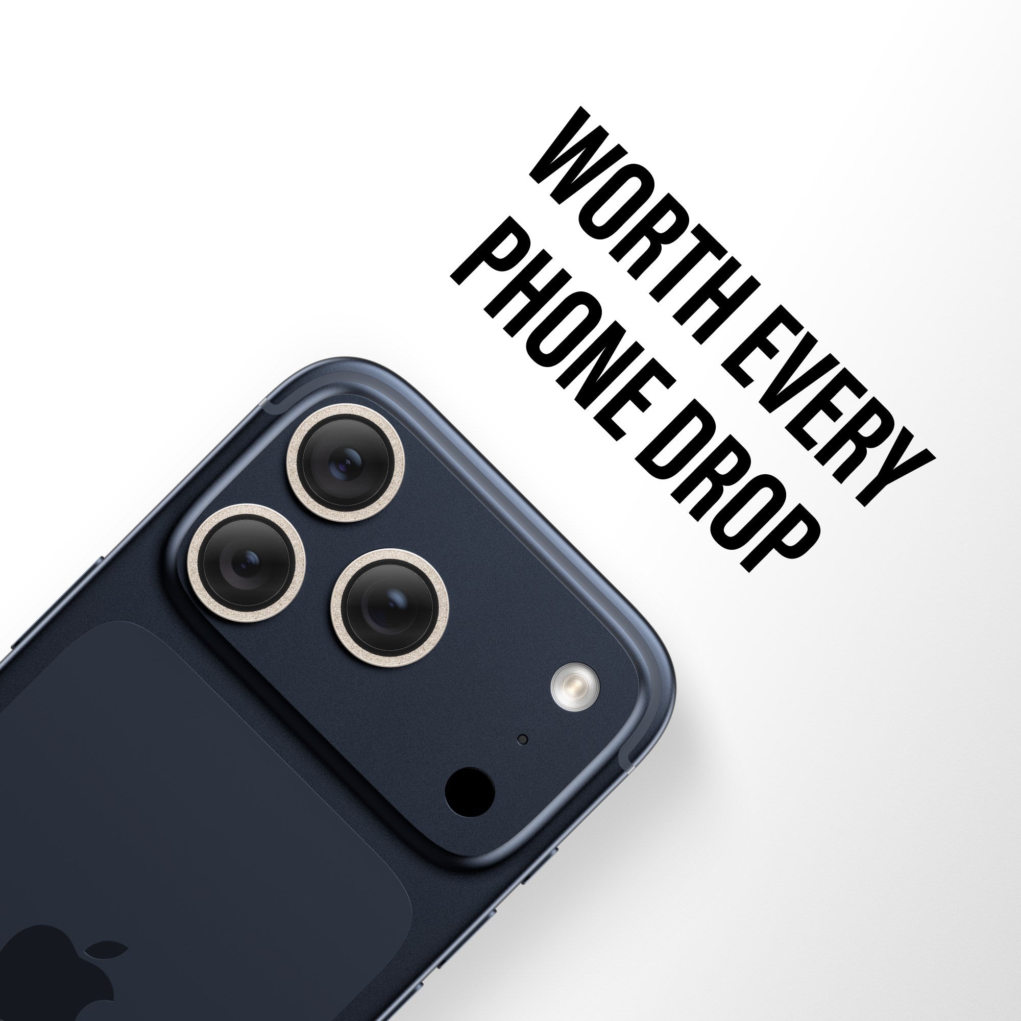 PanzerGlass® Hoops® Camera Lens Protector Glitter Gold iPhone 17 Pro | iPhone 17 Pro Max | iPhone 16 Pro | 16 Pro Max