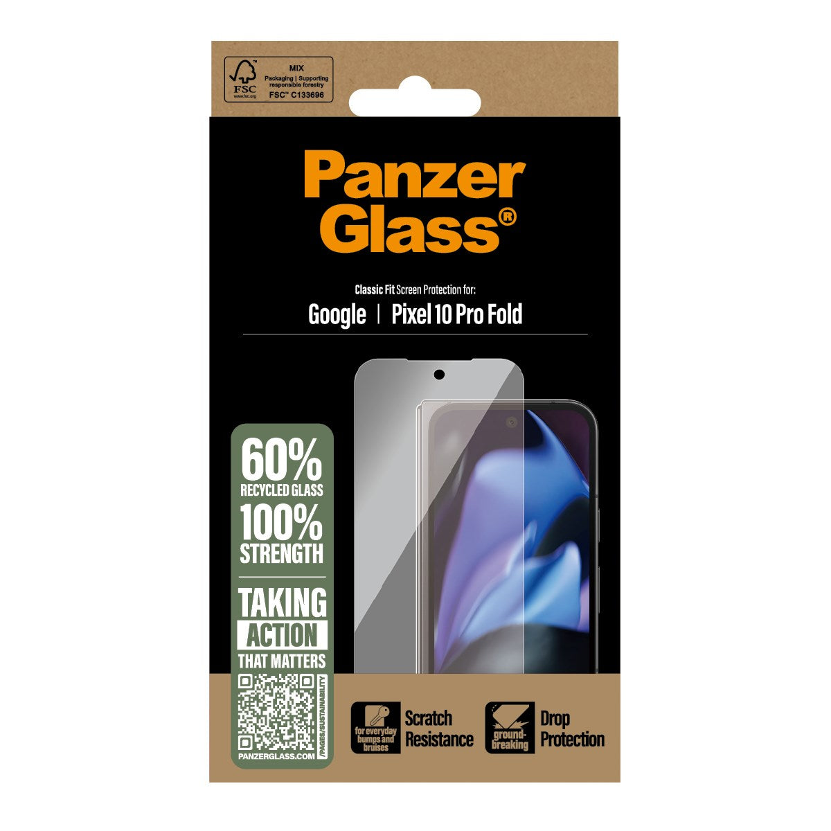 PanzerGlass® Screen Protector Google Pixel 10 Pro Fold 5G | Classic Fit