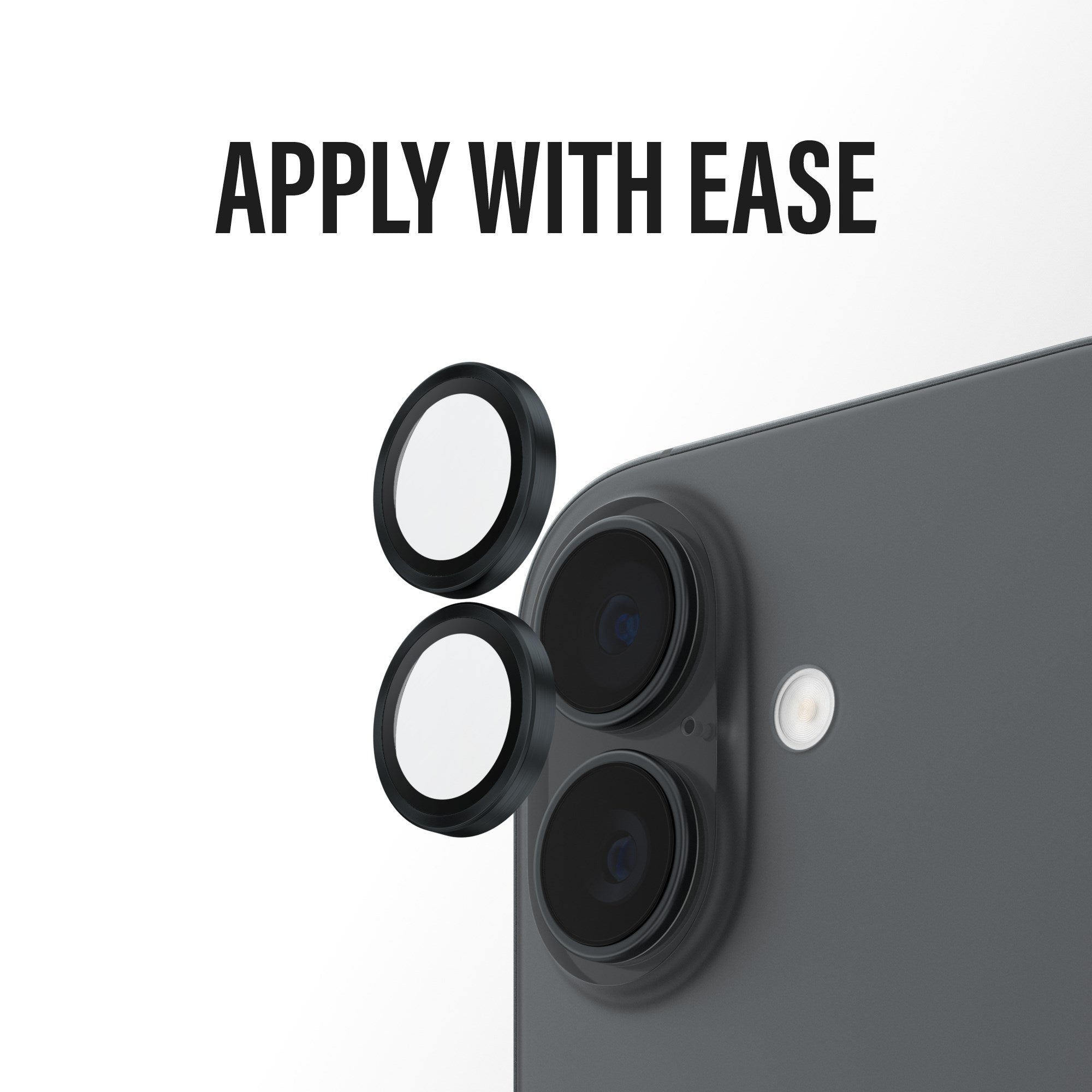 PanzerGlass® Hoops® Camera Lens Protector Black iPhone 17 | iPhone 16 | 16 Plus