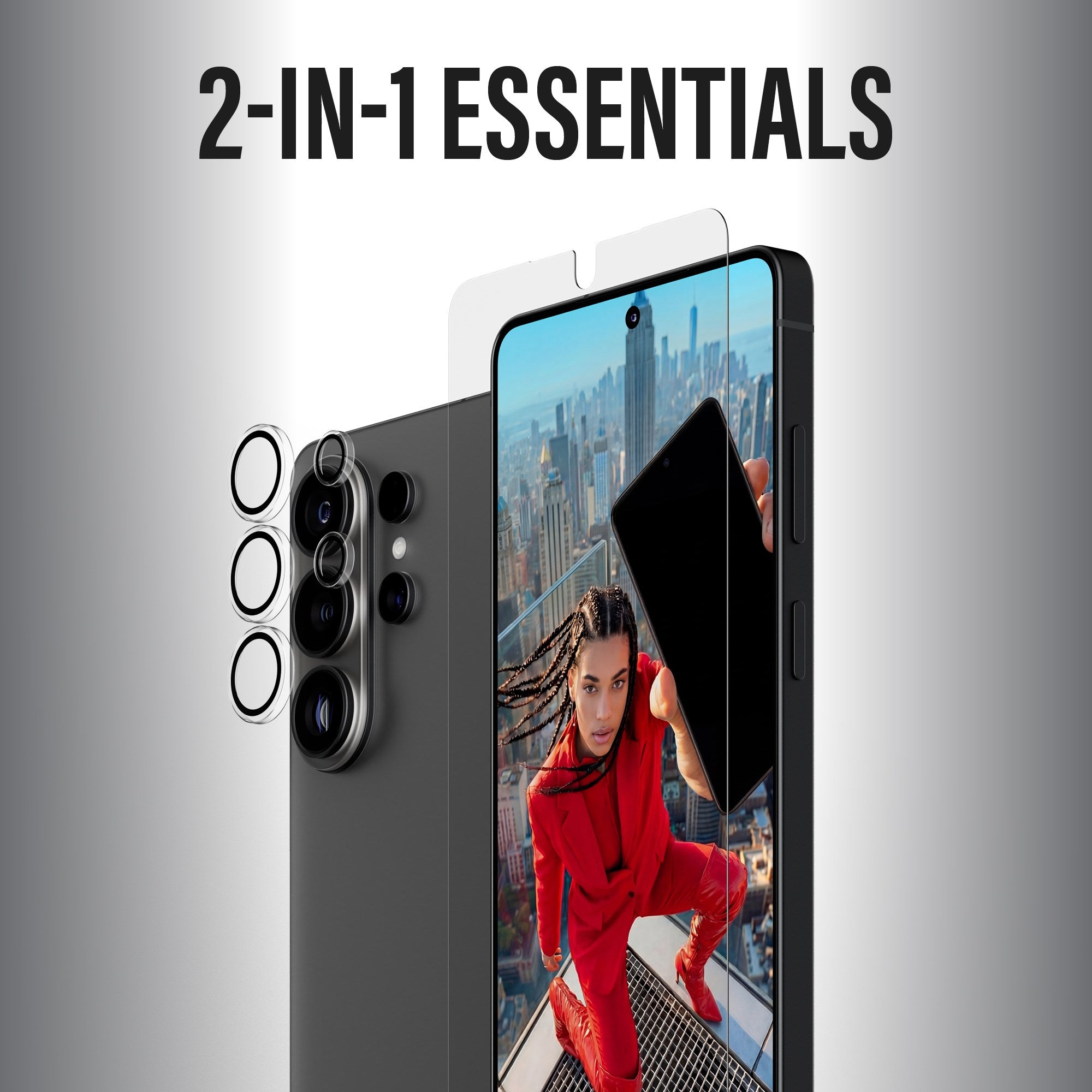 PanzerGlass® Hoops® 2-in-1 Bundle Samsung Galaxy S26 Ultra | Ultra-Wide Fit