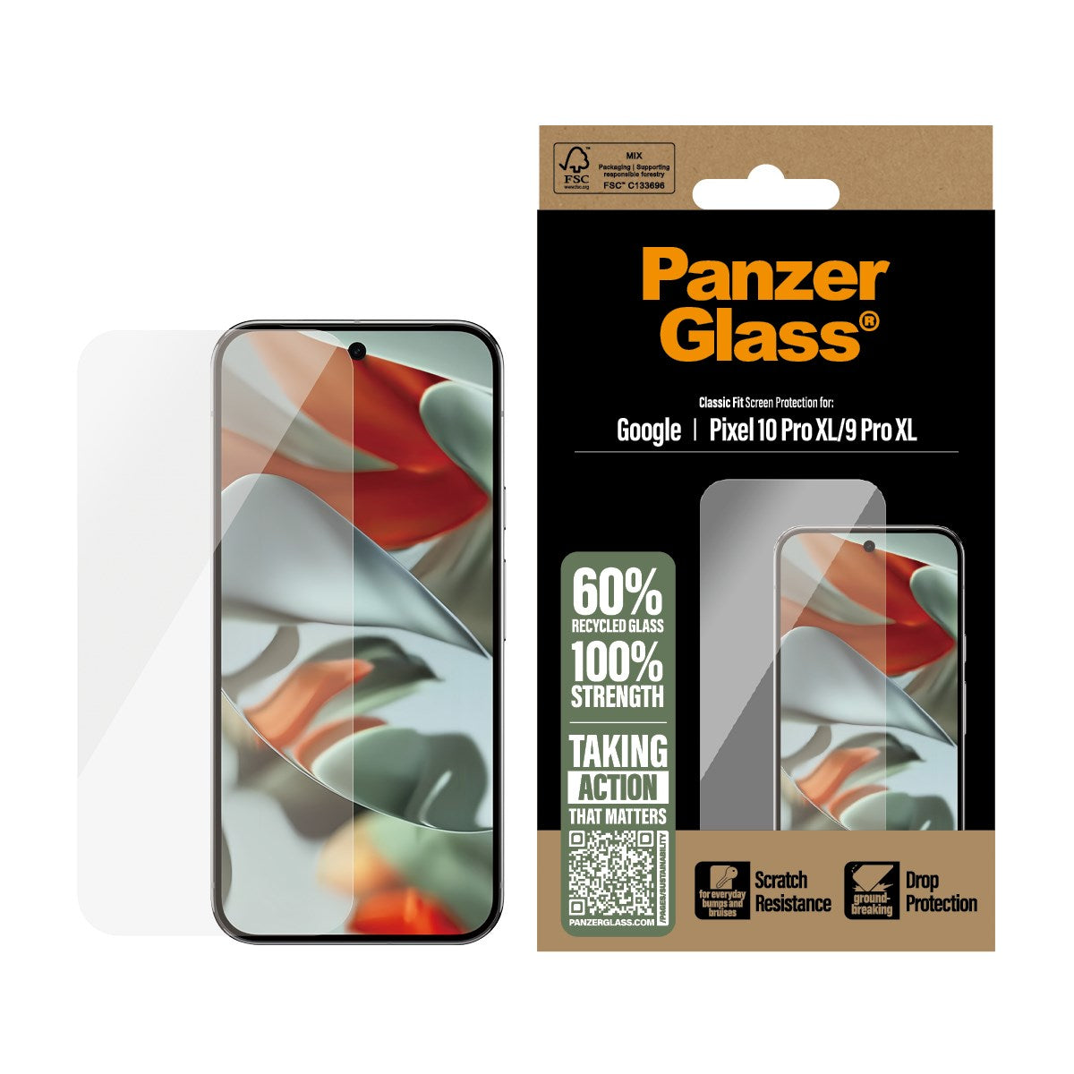 PanzerGlass® Screen Protector Google Pixel 10 Pro XL 5G | 9 Pro XL 5G | Classic Fit