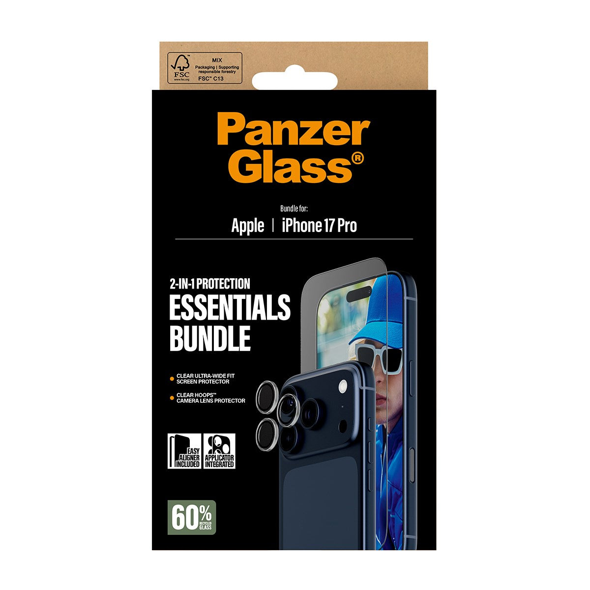 PanzerGlass® 2-in-1 Essentials Bundle iPhone 17 Pro