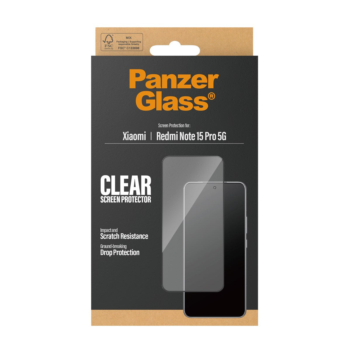 PanzerGlass® Screen Protector Xiaomi Redmi Note 15 Pro 5G | Ultra-Wide Fit