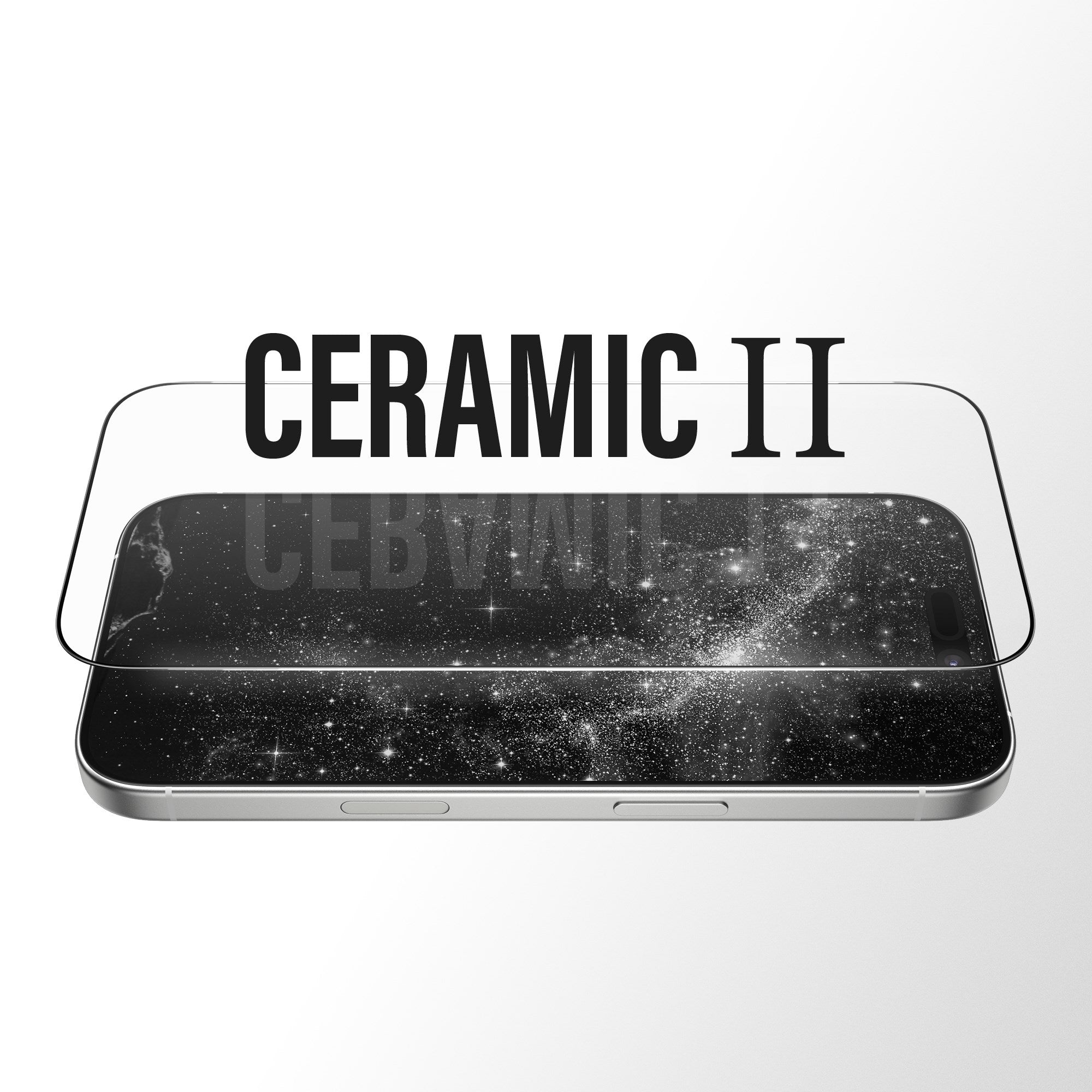 PanzerGlass® Ceramic II Screen Protector iPhone 17 | iPhone 16 Pro | Ultra-Wide Fit w. EasyAligner