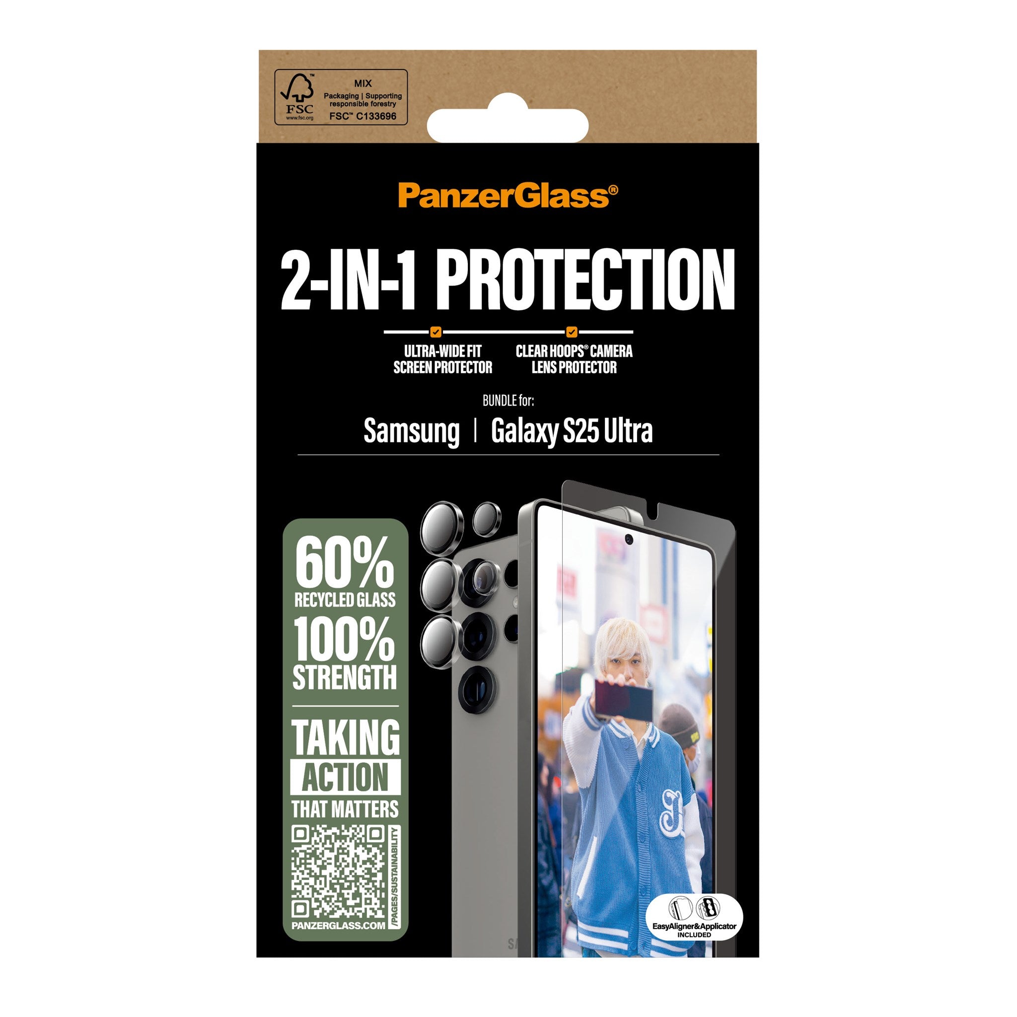 PanzerGlass® 2-in-1 Protection Bundle Samsung Galaxy S25 Ultra