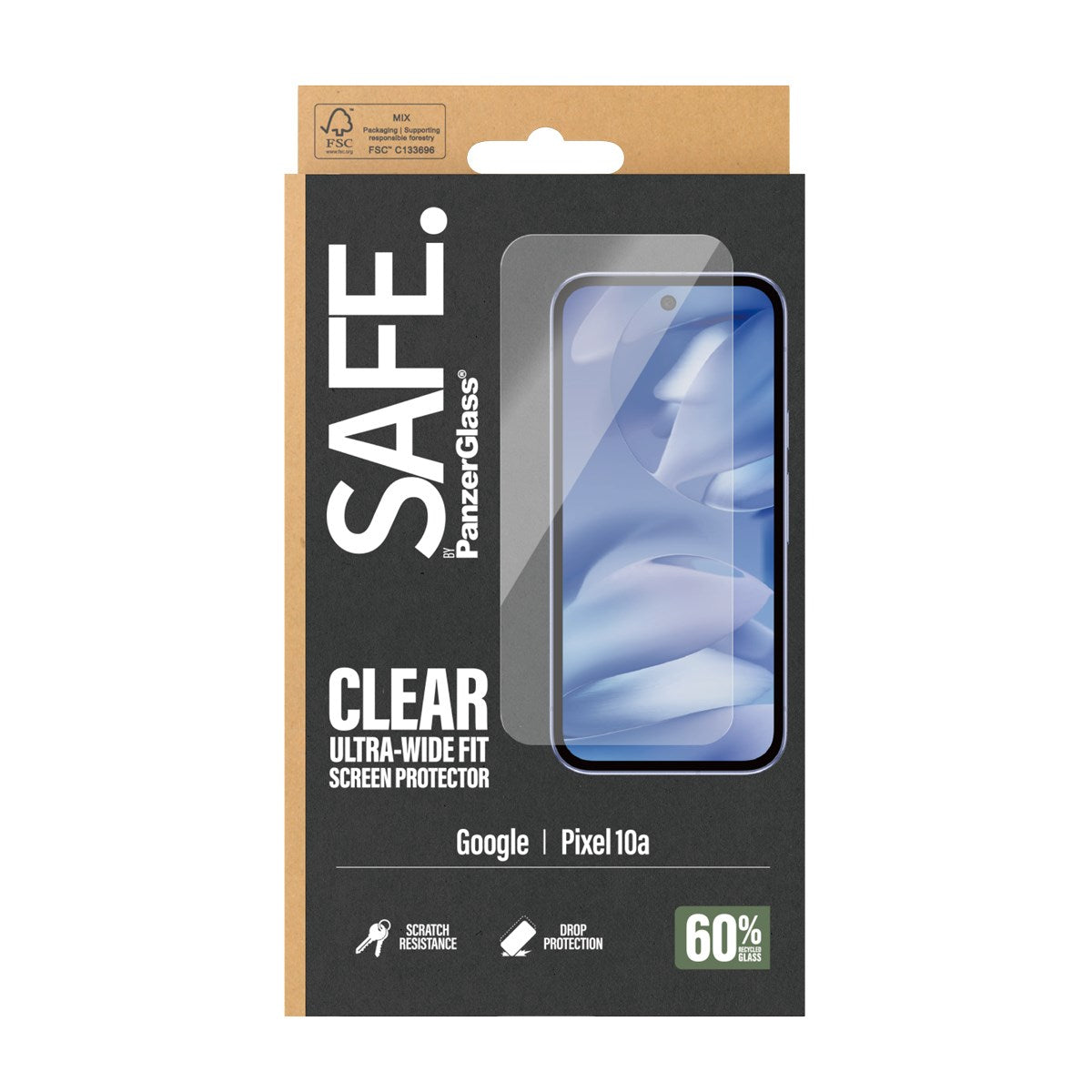 SAFE. by PanzerGlass® Screen Protector Google Pixel 10a 5G | Ultra-Wide Fit