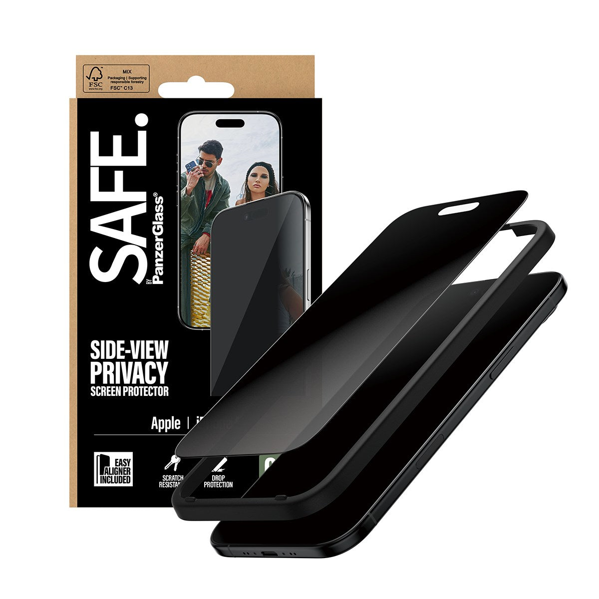 SAFE. by PanzerGlass® Privacy Screen Protector iPhone Air | Ultra-Wide Fit w. EasyAligner