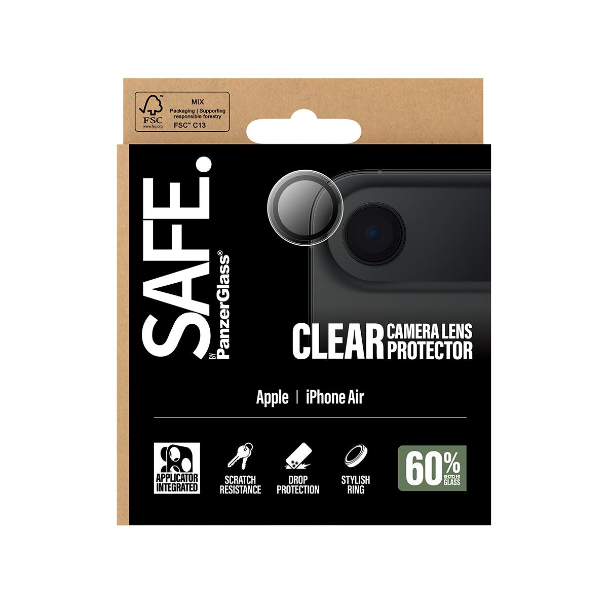 SAFE. by PanzerGlass® Camera Lens Protector Transparent iPhone Air