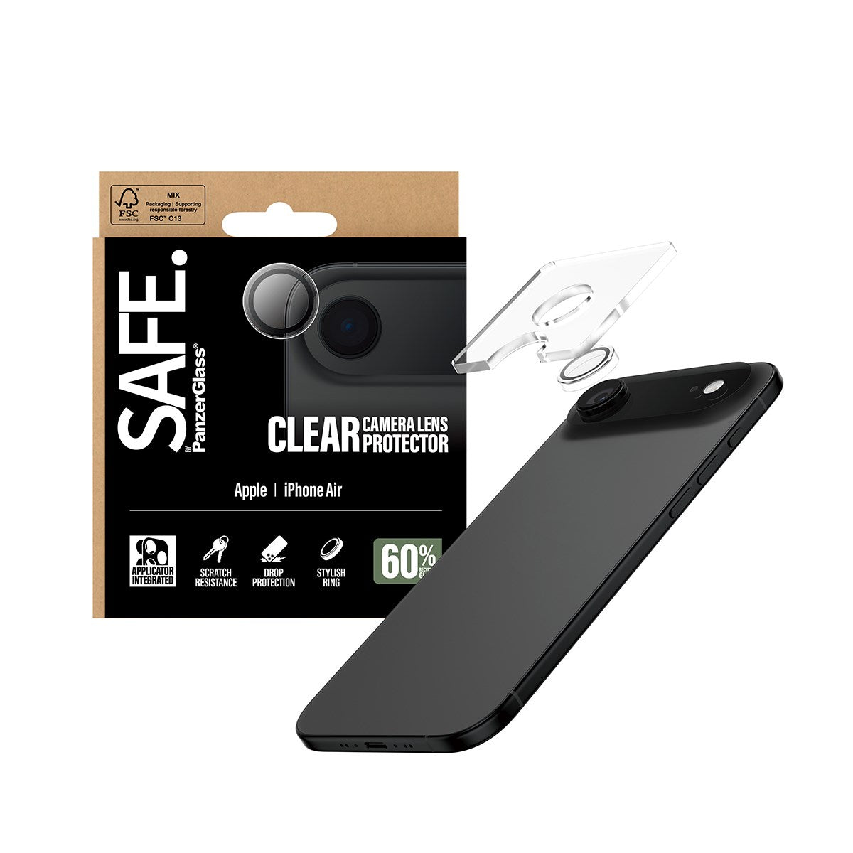 SAFE. by PanzerGlass® Camera Lens Protector Transparent iPhone Air