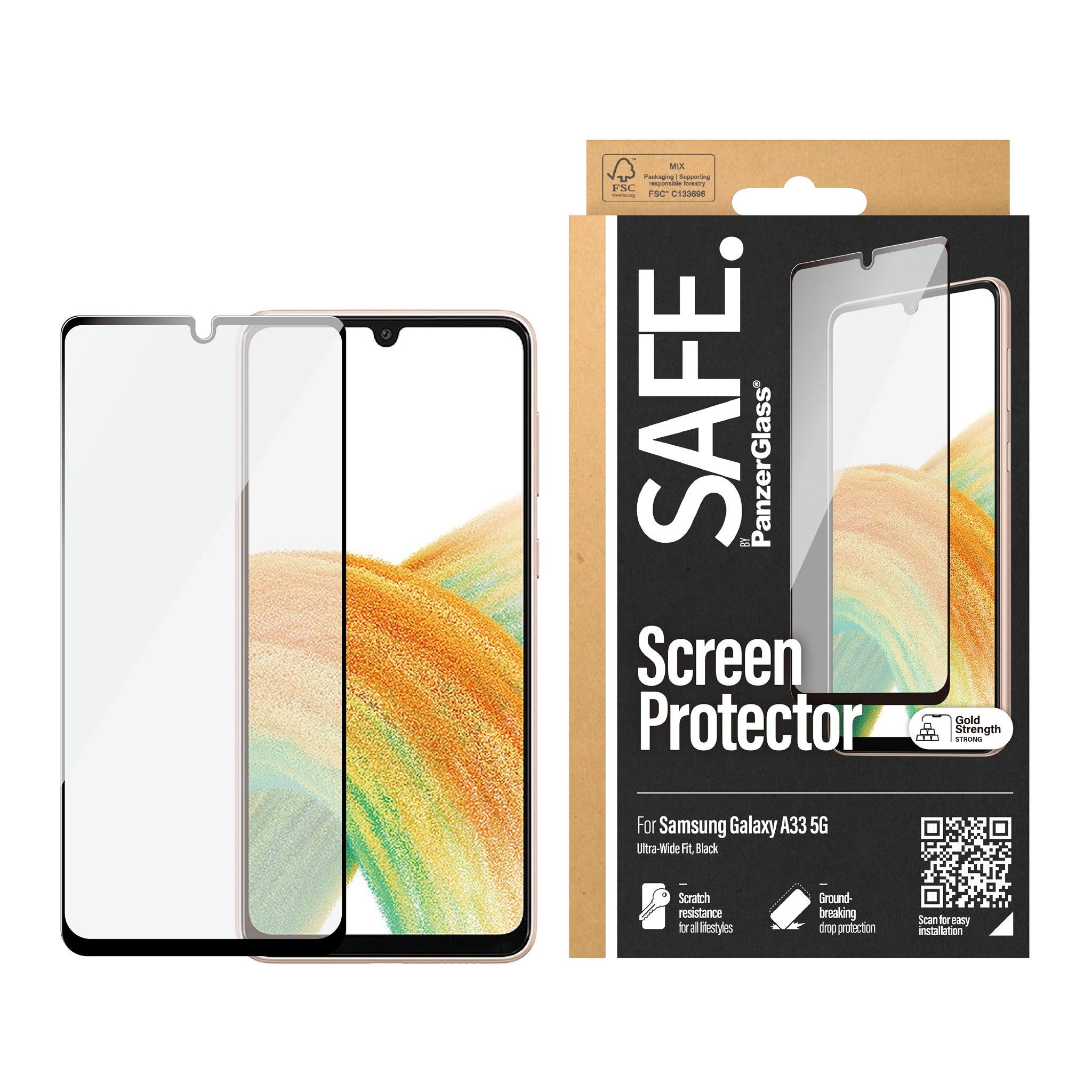 SAFE. by PanzerGlass® Screen Protector Samsung Galaxy A33 5G