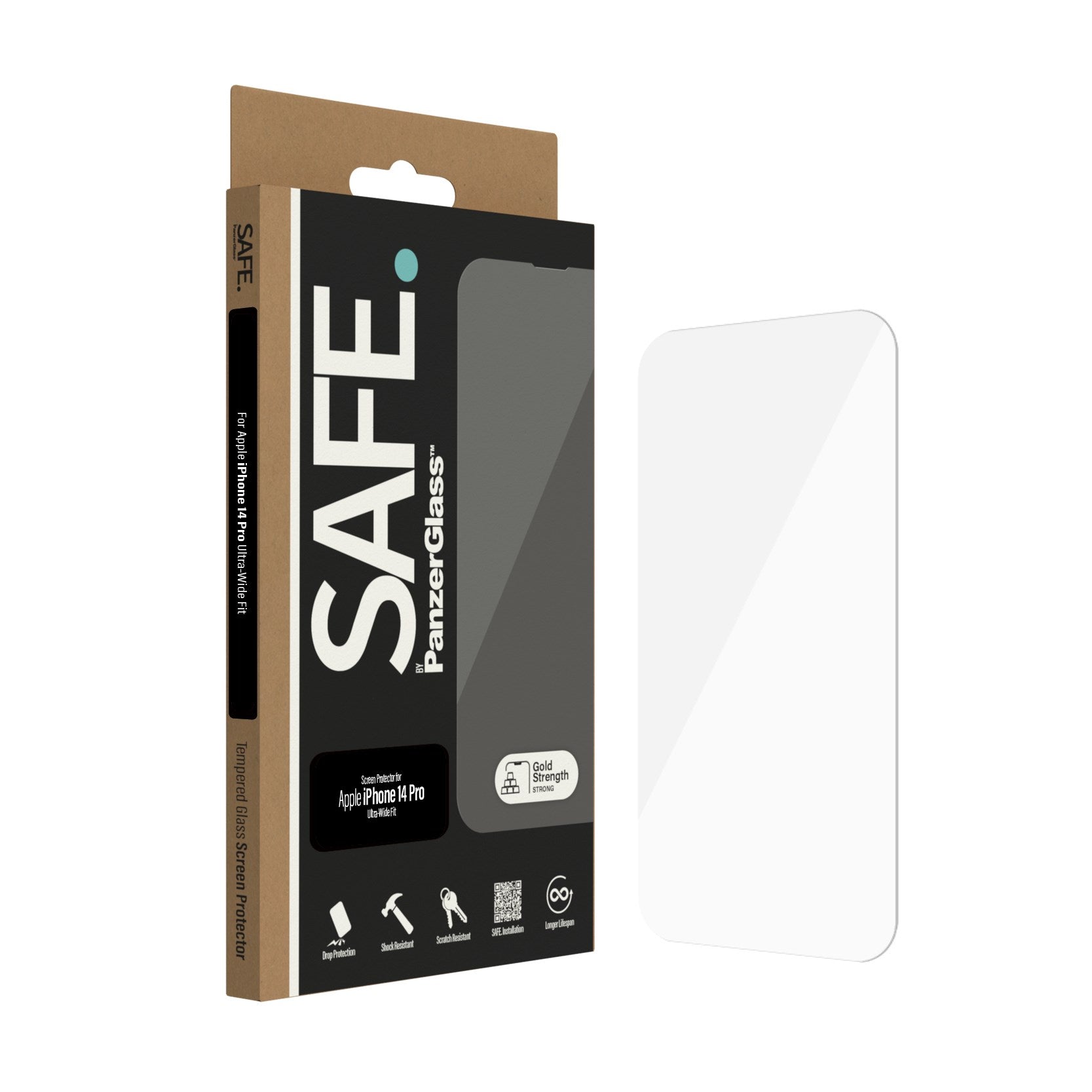 SAFE. by PanzerGlass® Screen Protector iPhone 14 Pro | Ultra-Wide Fit