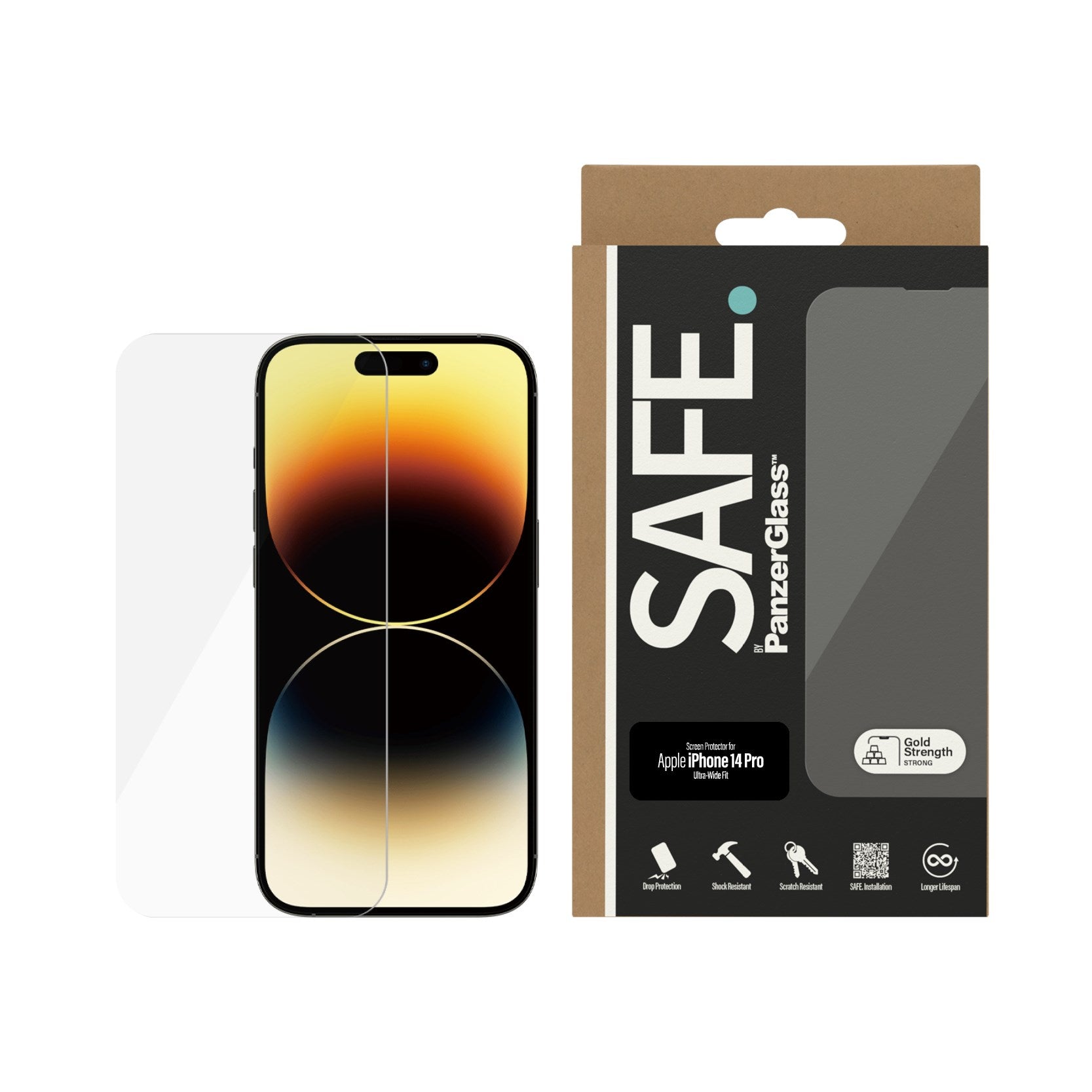 SAFE. by PanzerGlass® Screen Protector iPhone 14 Pro | Ultra-Wide Fit