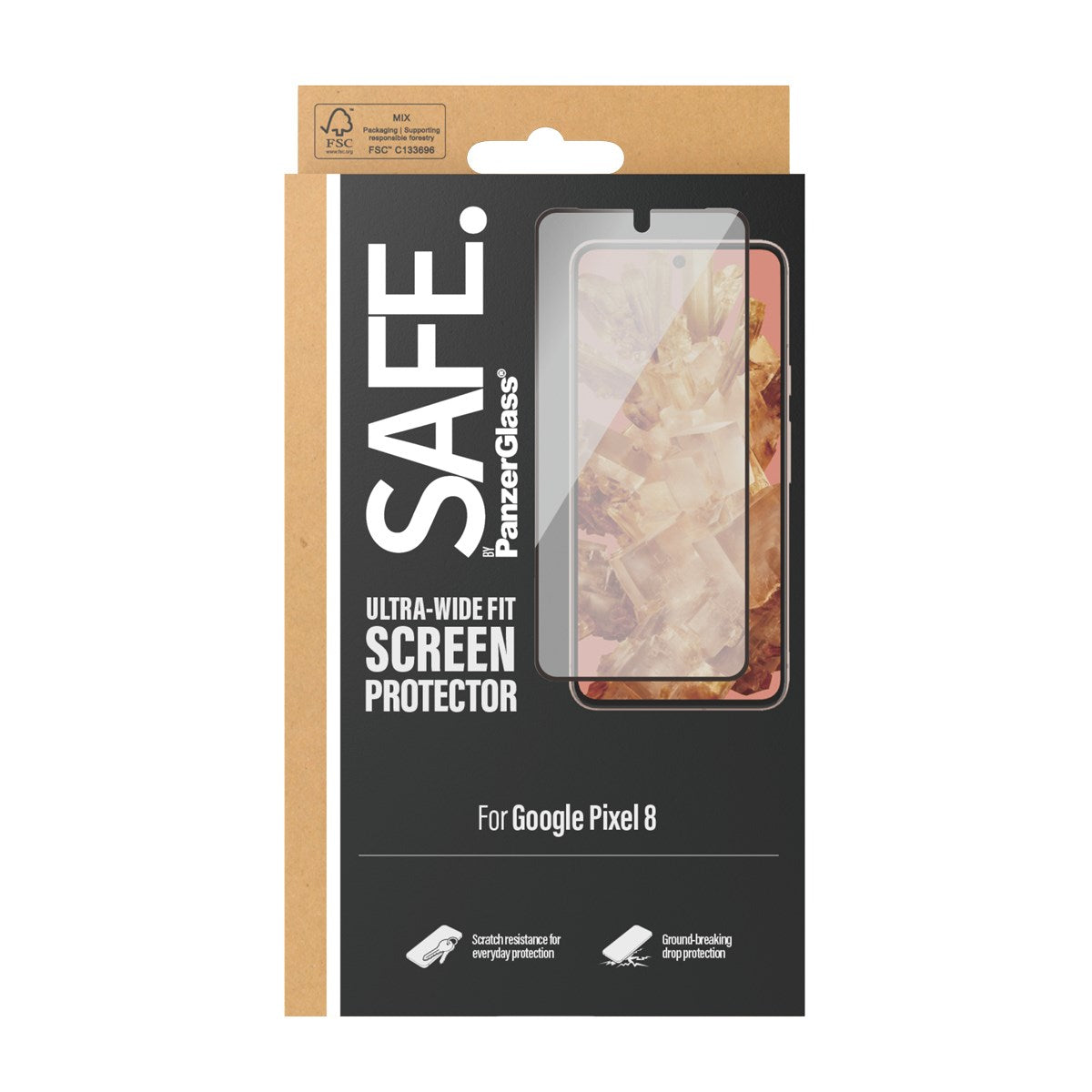 SAFE. by PanzerGlass® Screen Protector Google Pixel 8 | Ultra-Wide Fit