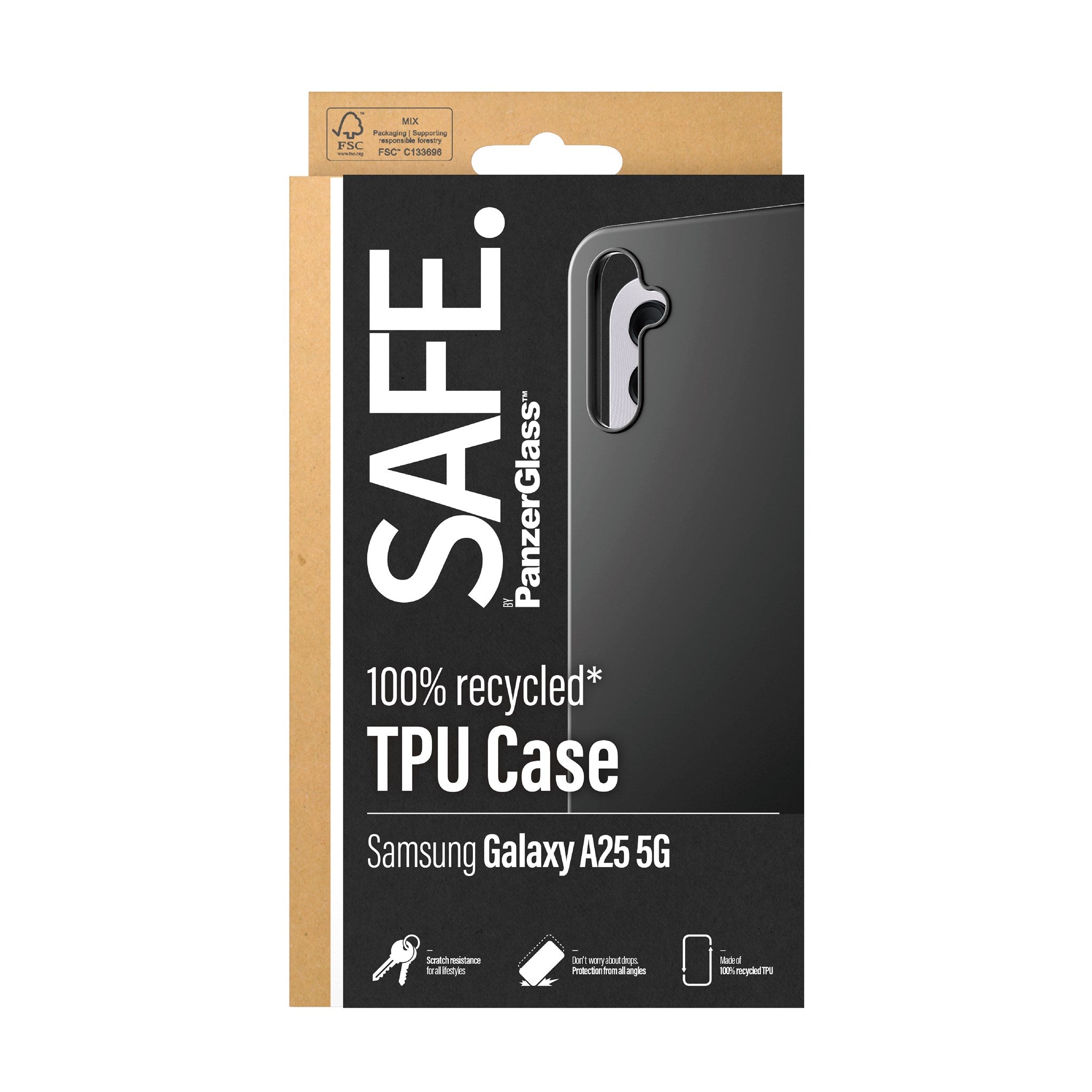 SAFE. by PanzerGlass® TPU Case Samsung Galaxy A25 5G | Black