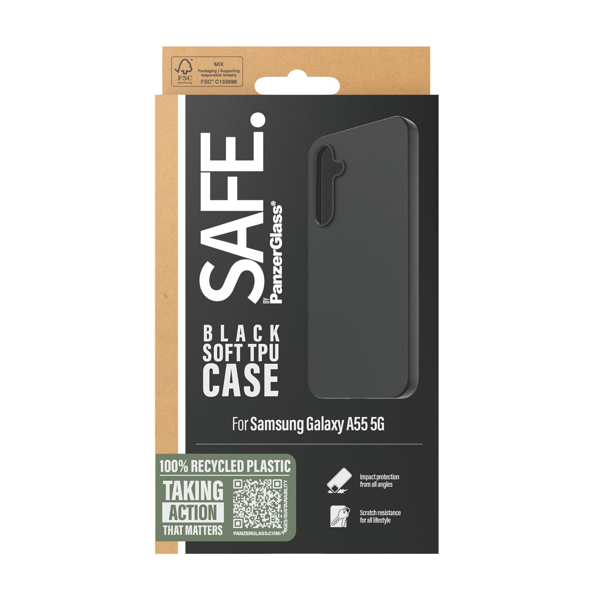 SAFE. by PanzerGlass® TPU Case Samsung Galaxy A55 5G | Black