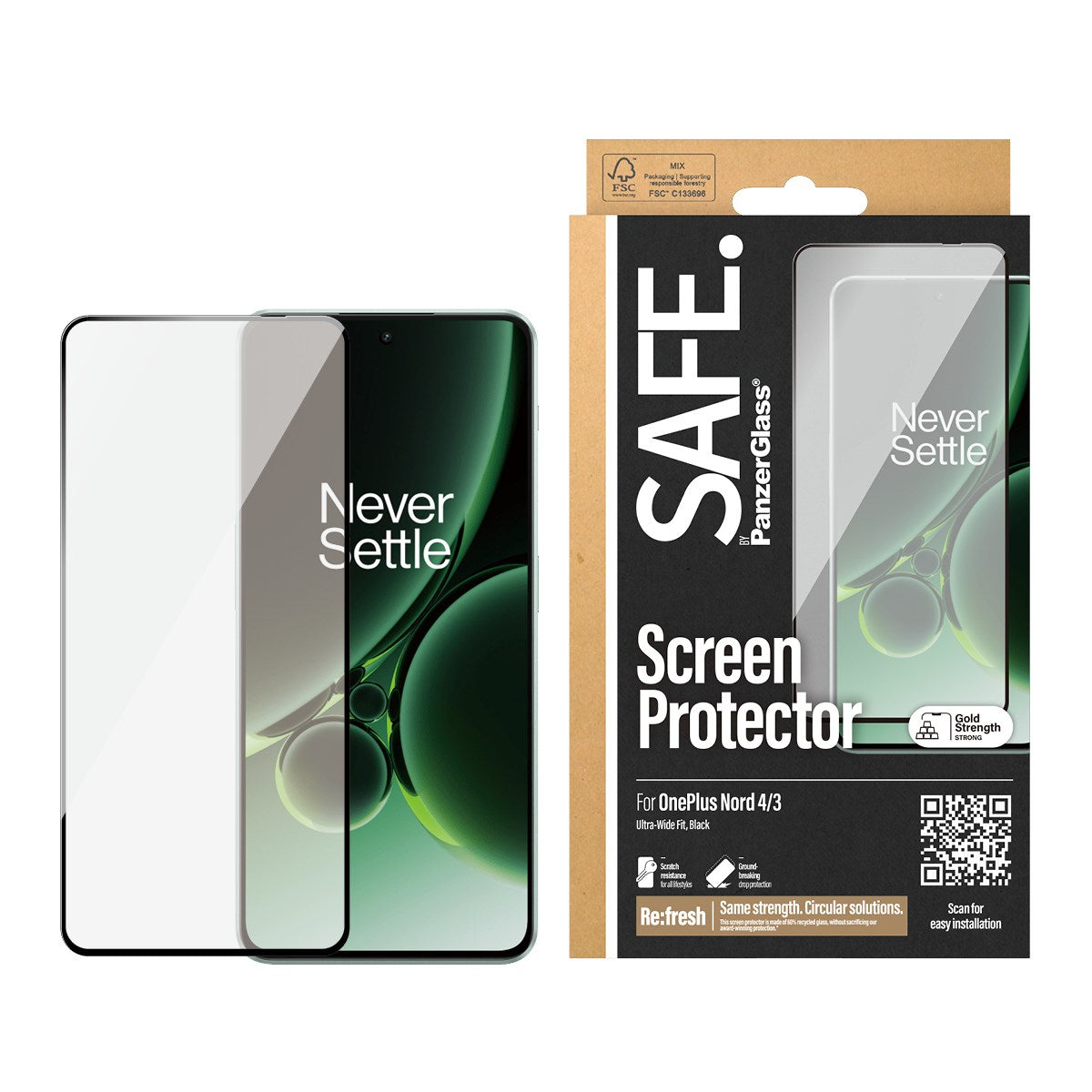 SAFE. by PanzerGlass® Screen Protector OnePlus Nord 4 | 3 | Ultra-Wide Fit