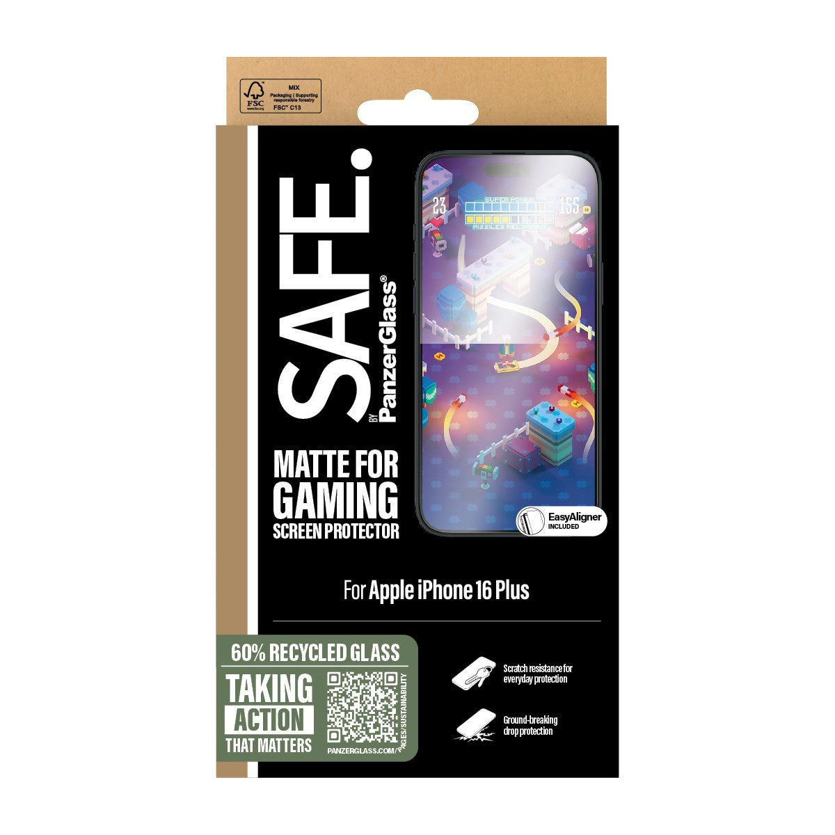 SAFE. by PanzerGlass® Gaming Screen Protector iPhone 16 Plus | 15 Plus | Ultra-Wide Fit