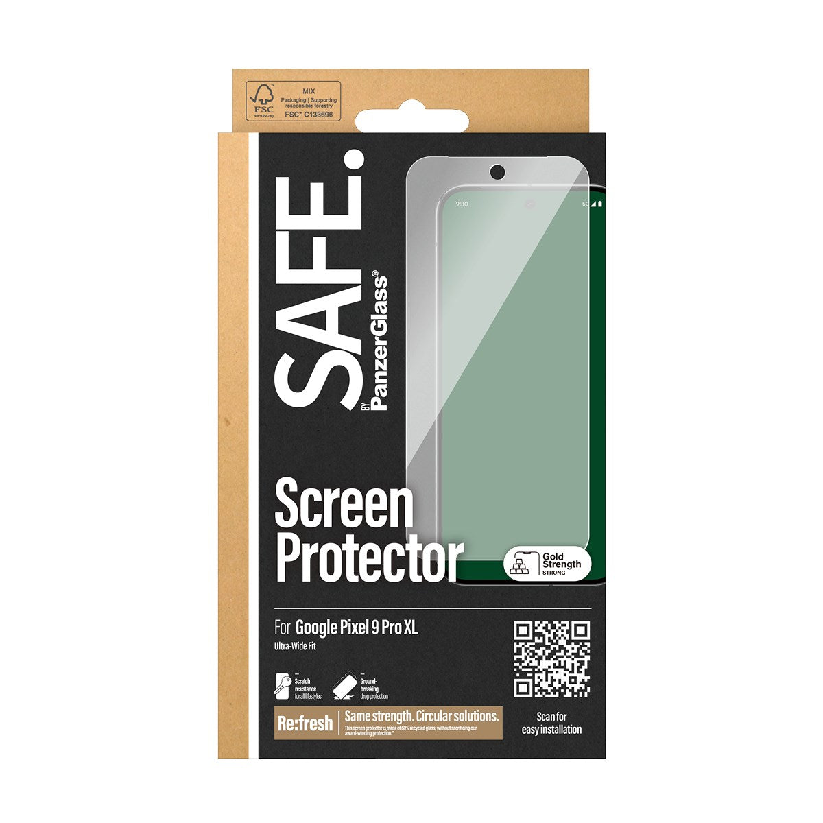 SAFE. by PanzerGlass® Screen Protector Google Pixel 9 Pro XL | Ultra-Wide Fit