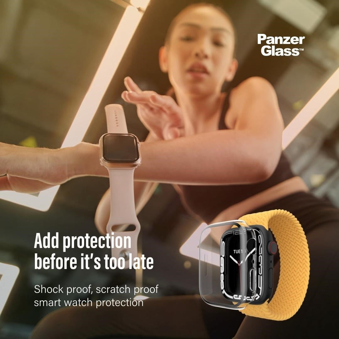PanzerGlass® Screen Protector Full Body Black Apple Watch SE 3 | SE | 6 | 5 | 4 | 44mm