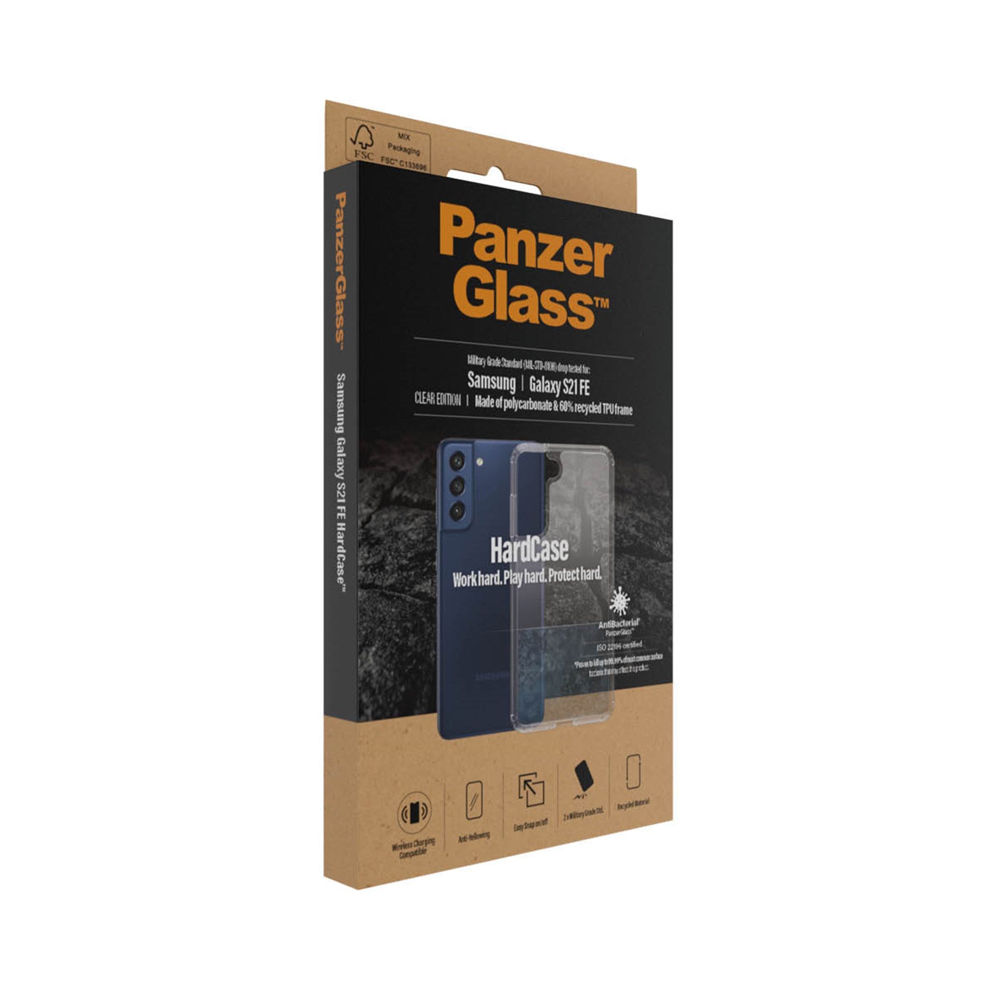 PanzerGlass Edge to Edge - Samsung Galaxy S21 FE Verre trempé Protection  d'écran - Compatible Coque - Noir 4-121897 