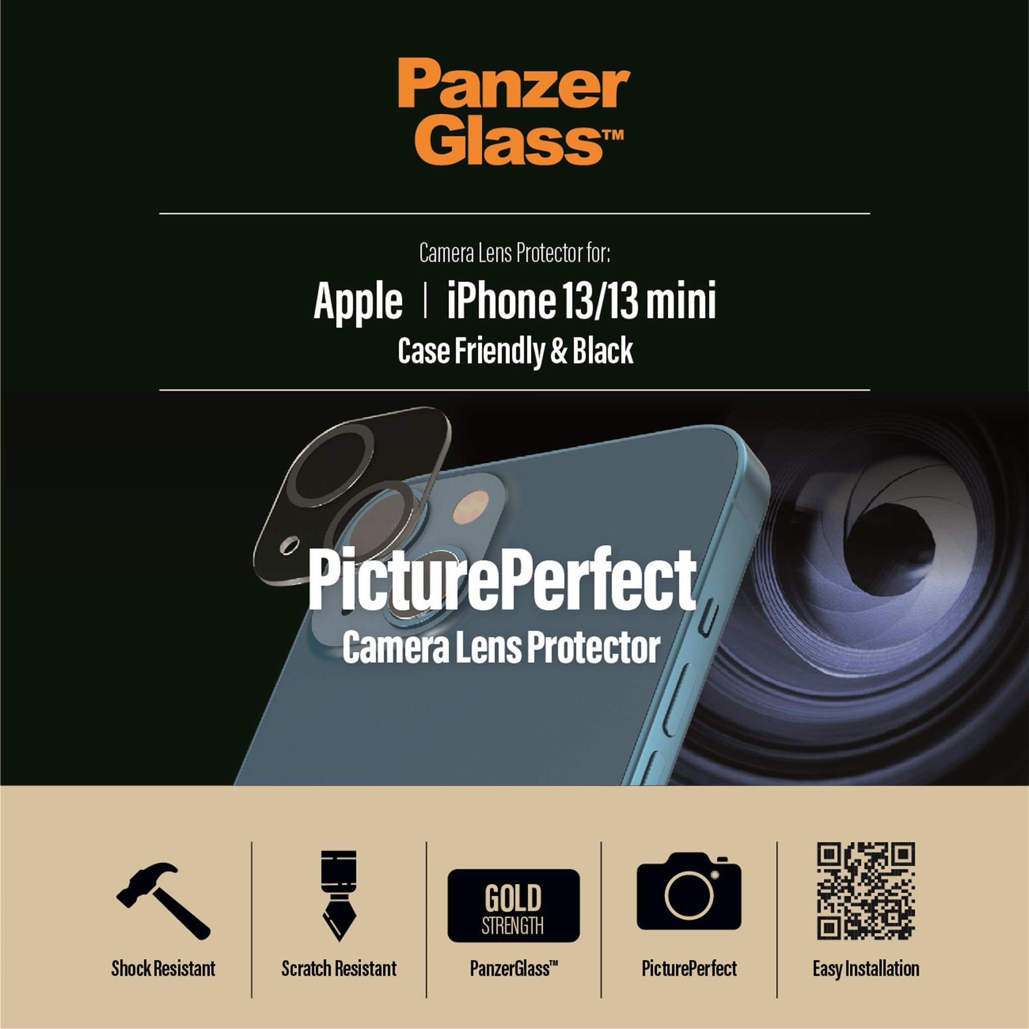 Protector cámara iPhone 13/ 13 mini PanzerGlass