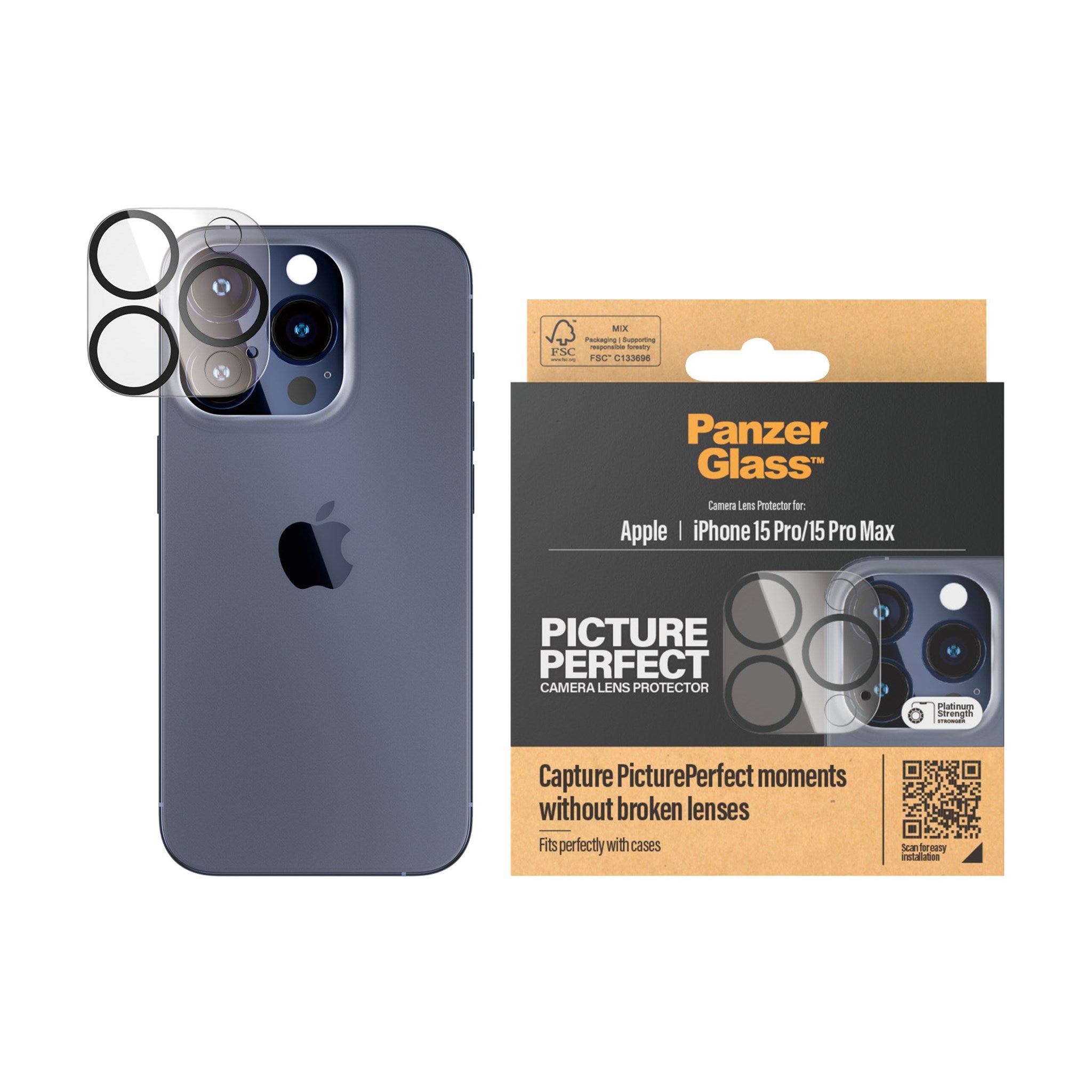 PanzerGlass® PicturePerfect Camera Lens Protector iPhone 15 Pro