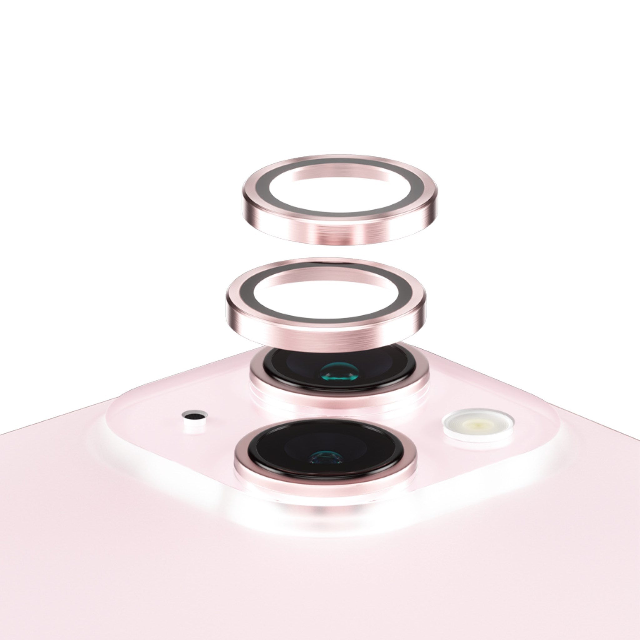 PanzerGlass® Hoops® Camera Lens Protector Pink iPhone 15 | 15 Plus