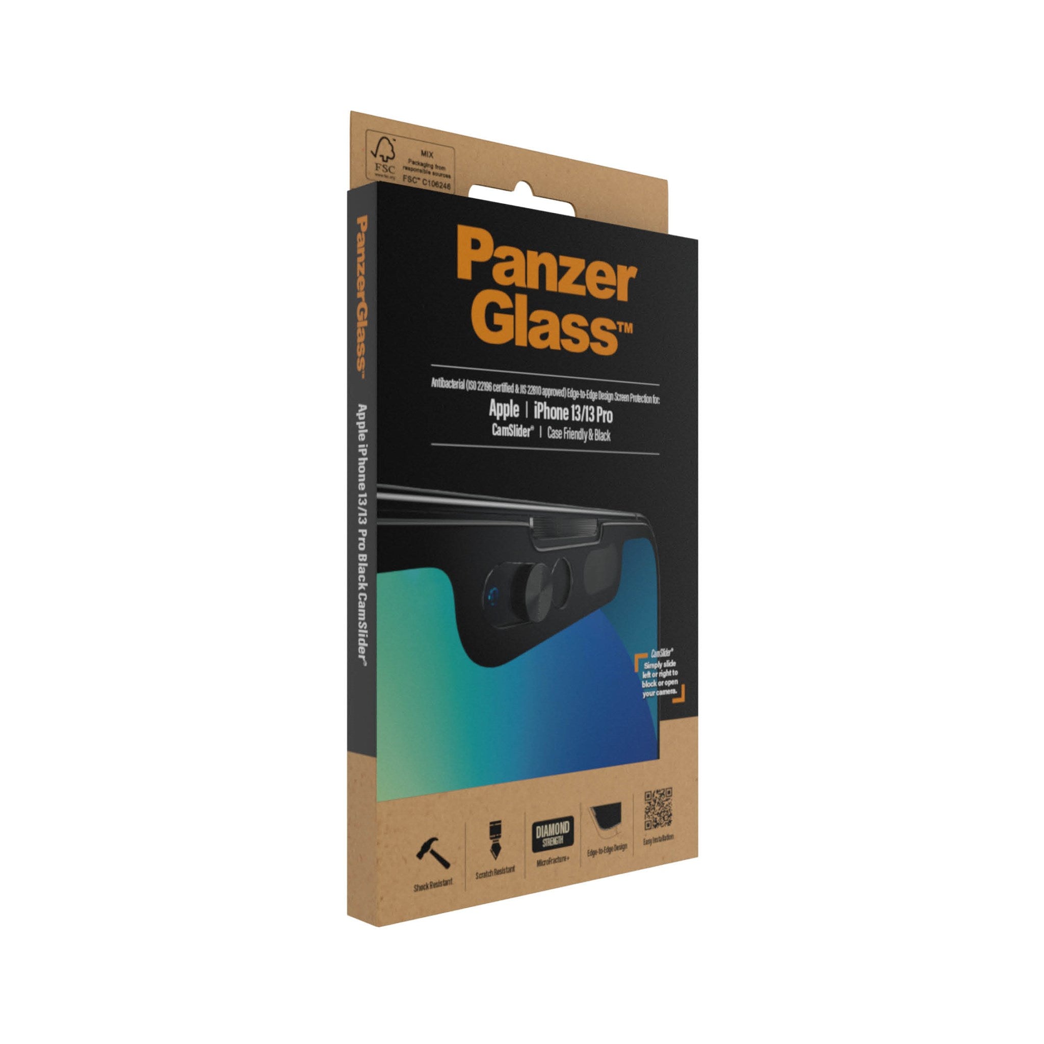 Comprar PanzerGlass Antibacterial Edge-to-Edge Protector pantalla iPhone 13  mini PRO2744