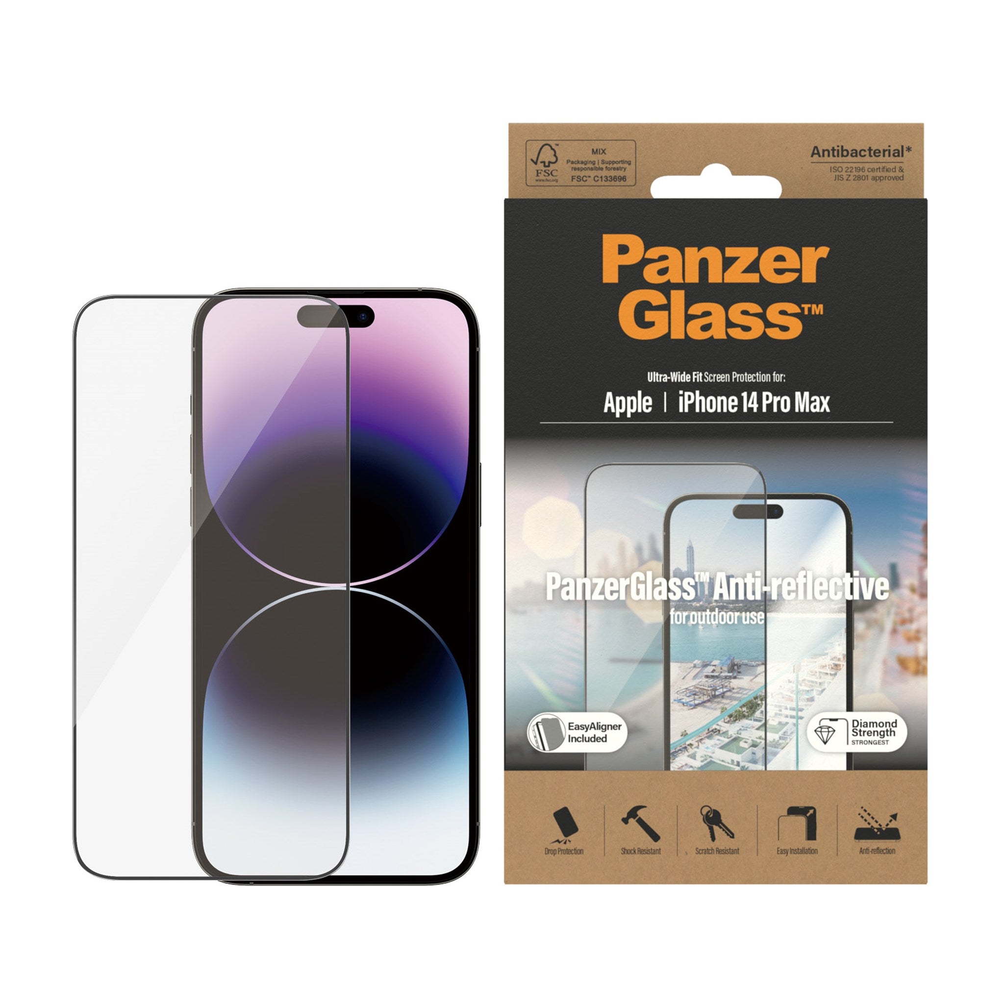 Verre trempé Spigen GLAS.TR EZ FIT 2-PACK IPhone 14 PRO MAX CLEAR - Shop