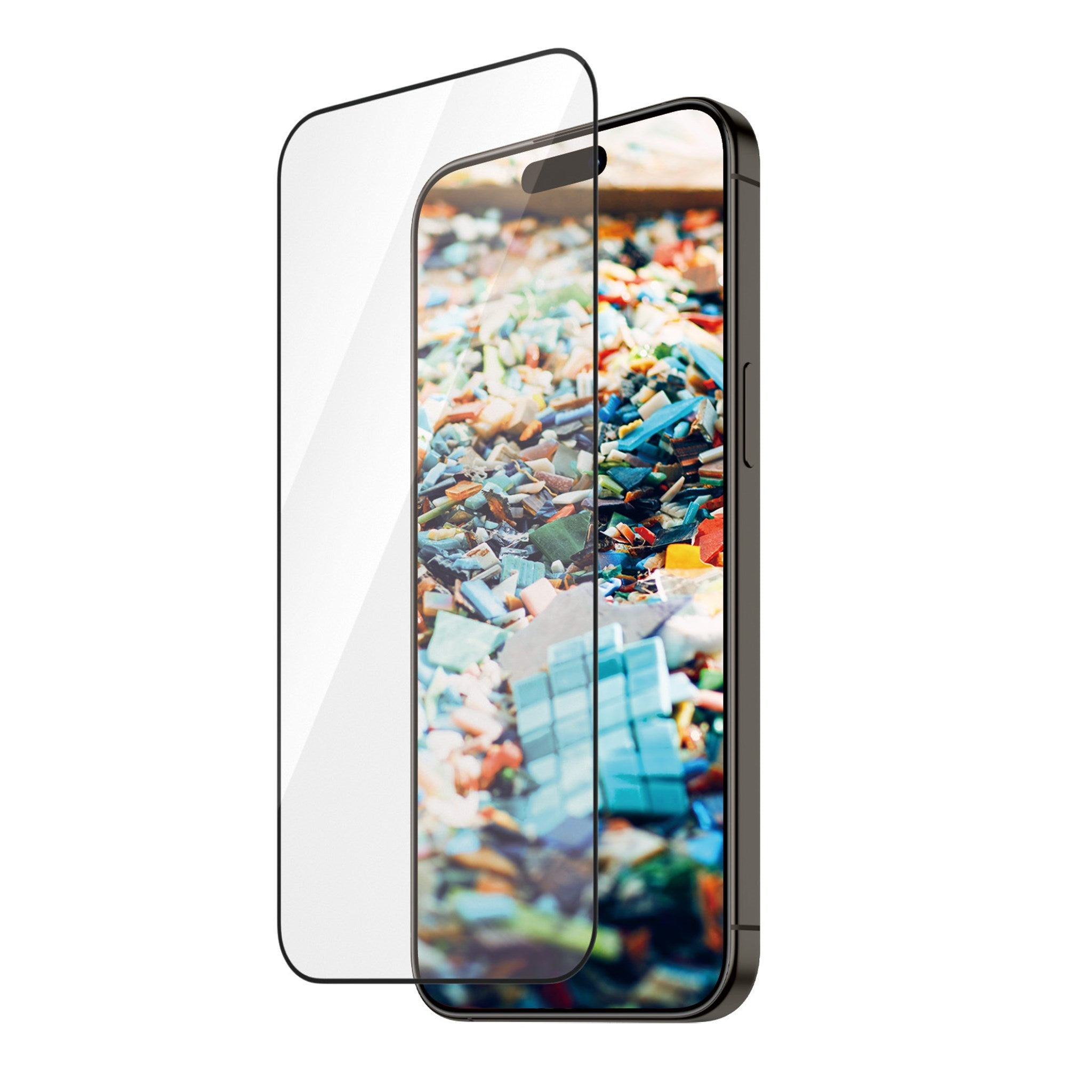 PanzerGlass Ultra-Wide Fit - Apple iPhone 15 Pro Verre trempé Protection d' écran - Compatible Coque - Noir 4-124872 