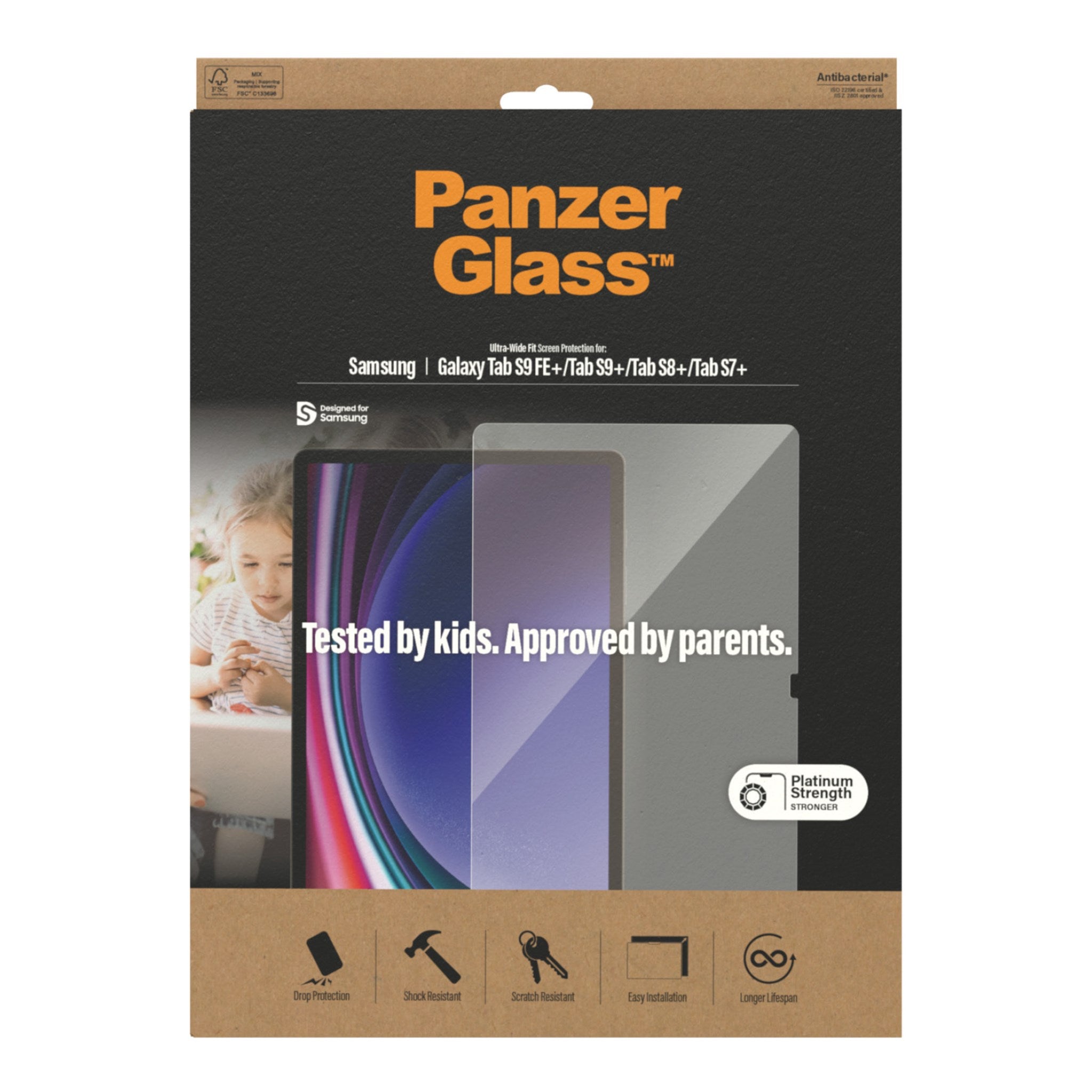 PANZERGLASS Screen protector for Samsung Galaxy Tab A9 Plus Ultra Wide FIT  - 7345 - /fr