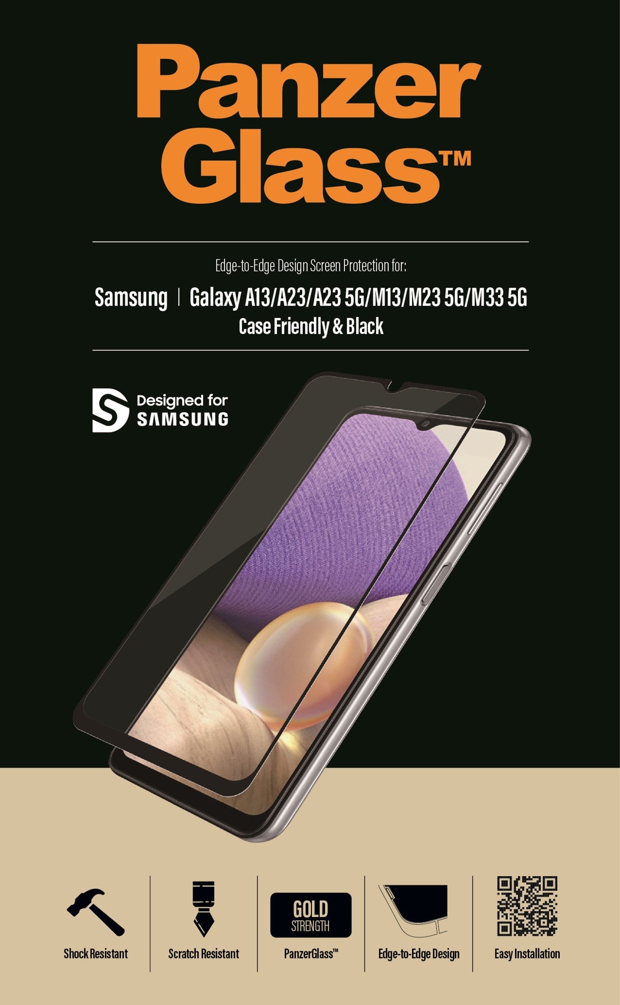 Protecteur d'écran en verre trempé Cool FULL 3D pour Samsung M135 Galaxy  M13 / M23 5G / A23 5G
