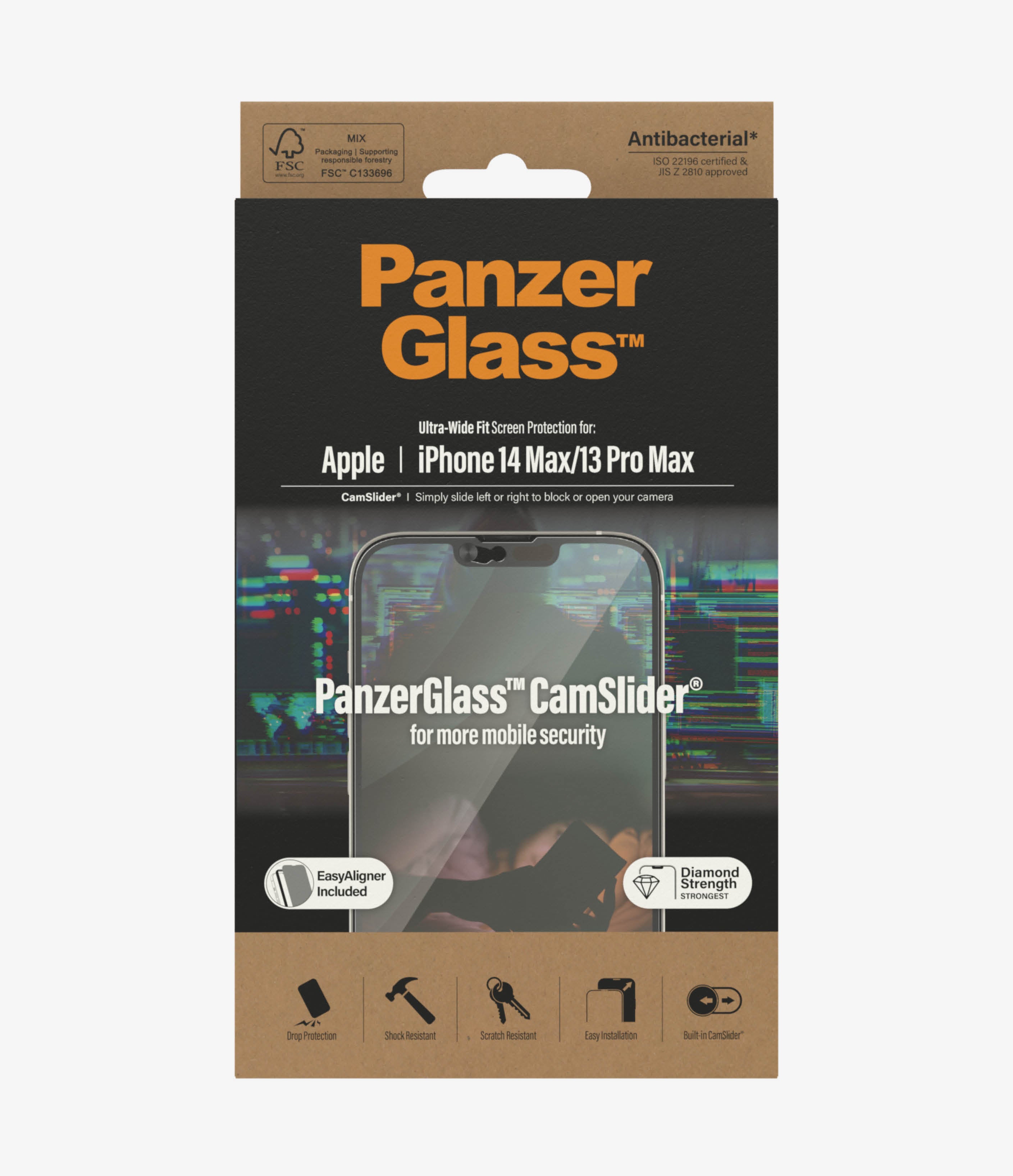 PanzerGlass™ iPhone 14 Plus / 13 Pro Max - Camslider®
