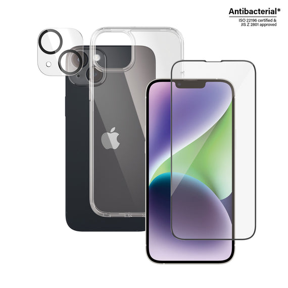 PanzerGlass™ 3-in-1 Privacy Protection Pack iPhone 14 Plus - B0403+P2785